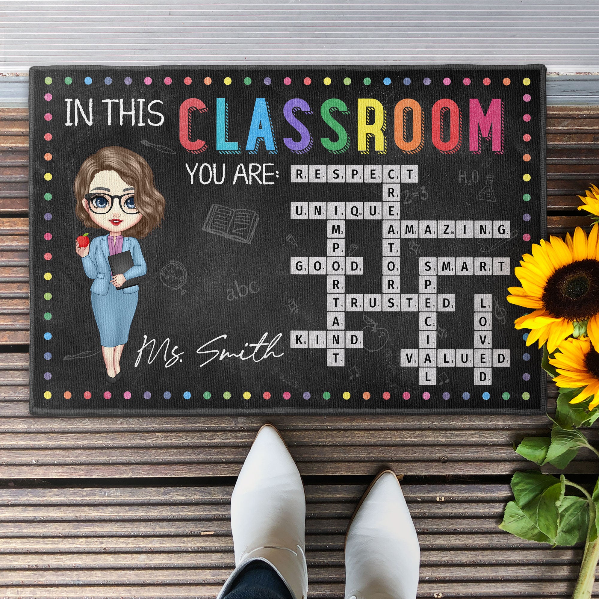 In This Classroom - Personalized Doormat