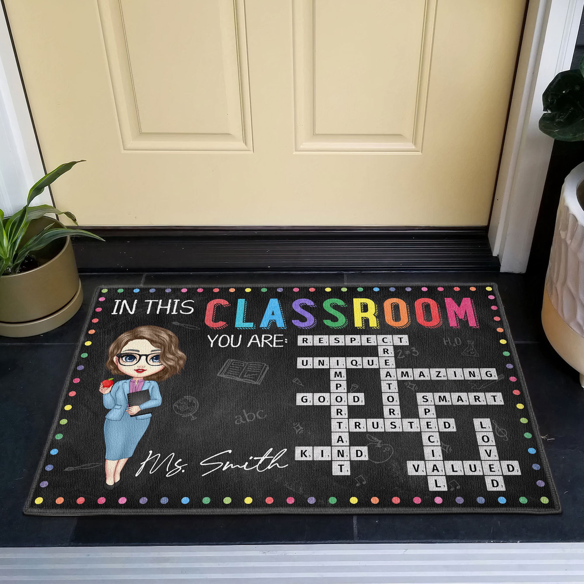 In This Classroom - Personalized Doormat