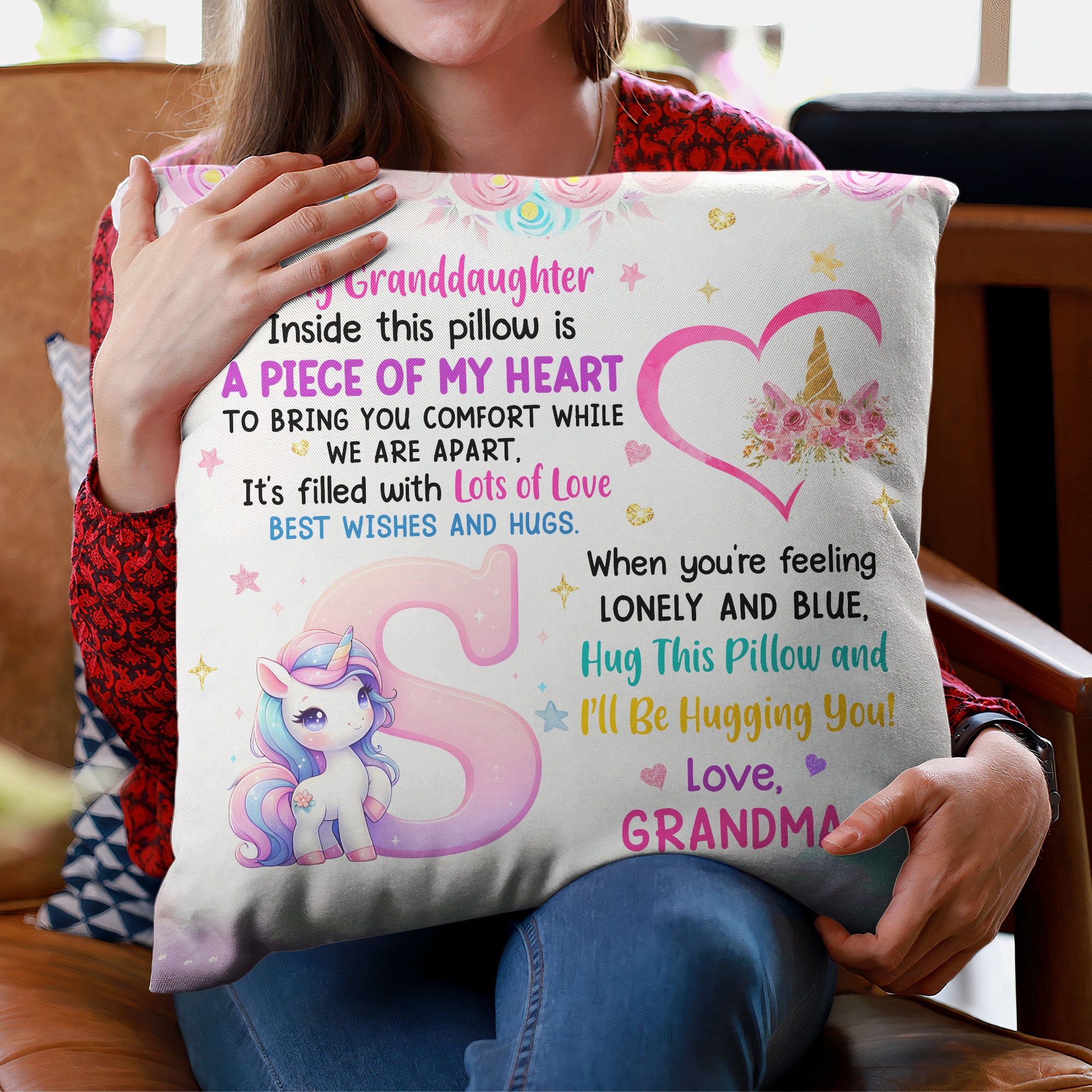 Inside This Pillow Is A Piece Of My Heart - Personalized Pillow (Insert Included)