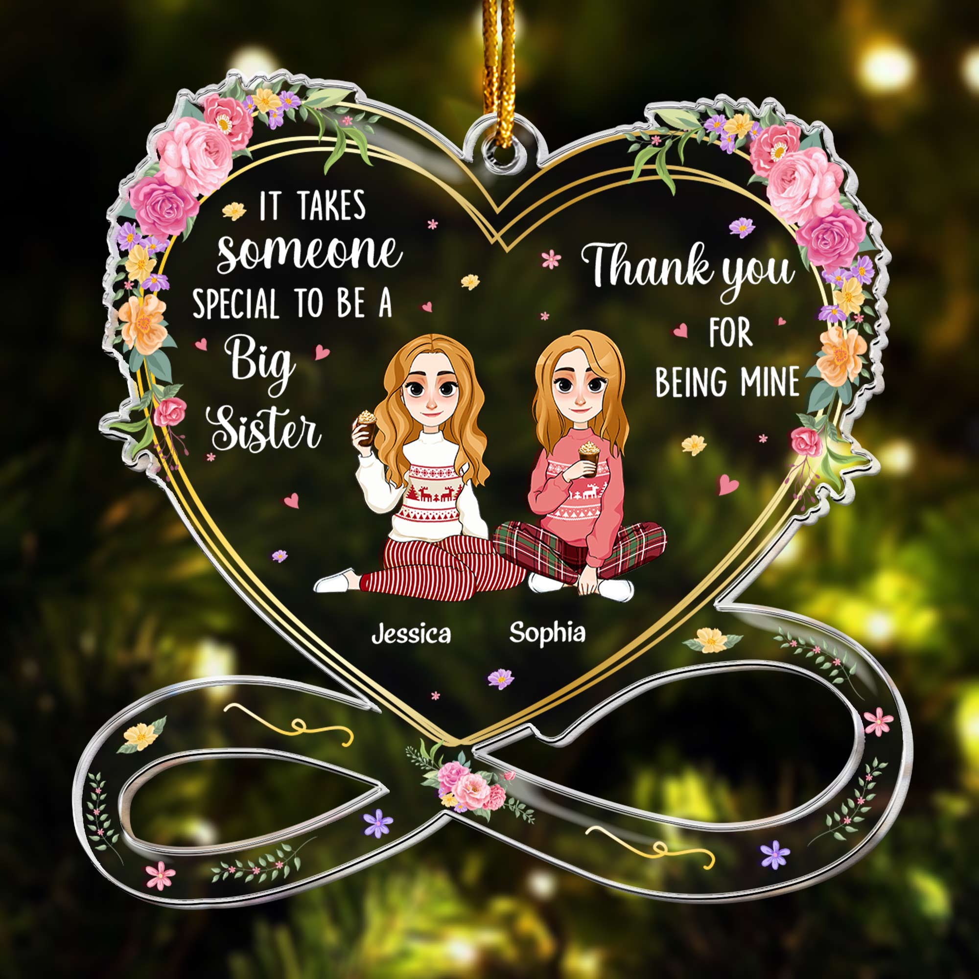 It Takes Someone Special To Be A Big Sister - Personalized Acrylic Ornament