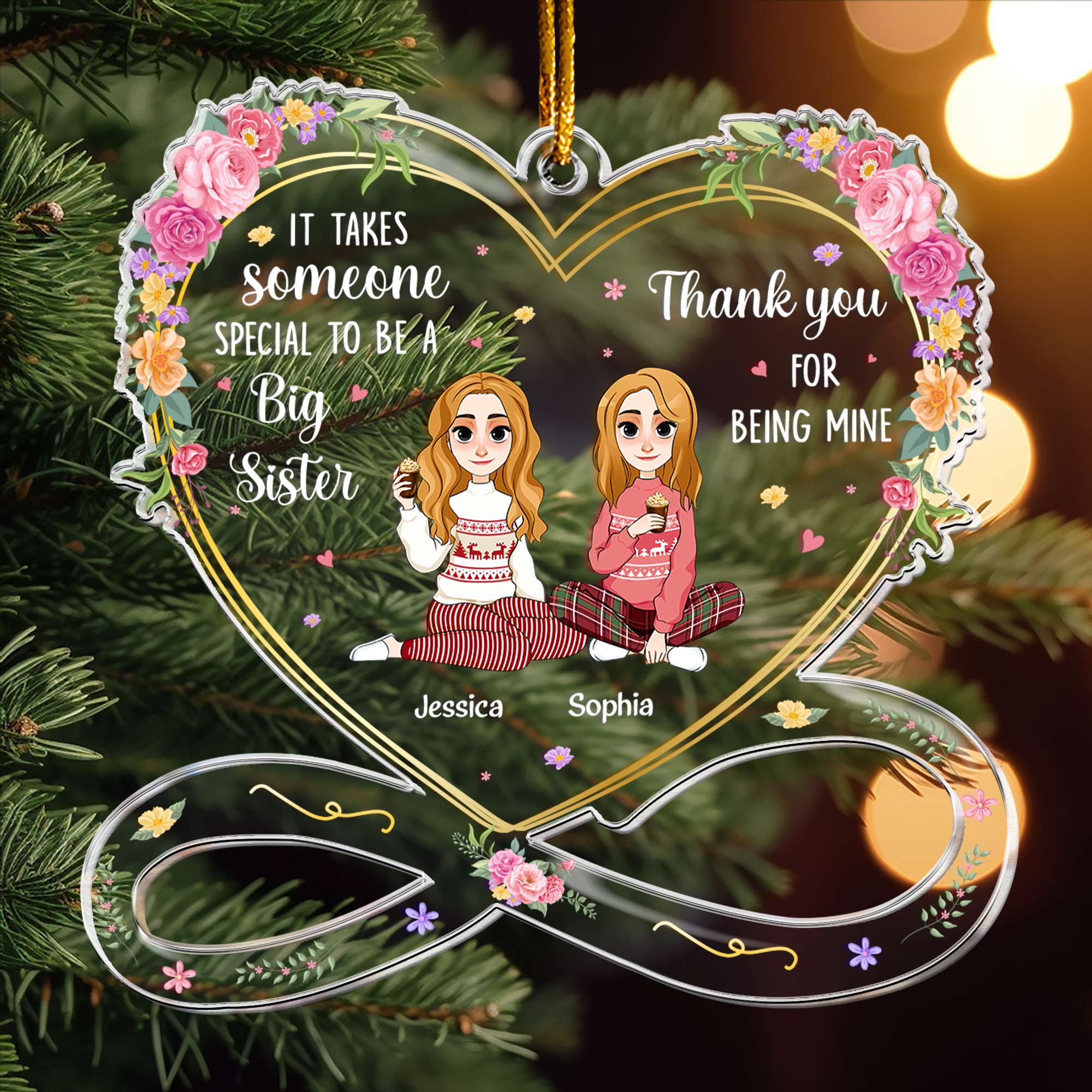 It Takes Someone Special To Be A Big Sister - Personalized Acrylic Ornament