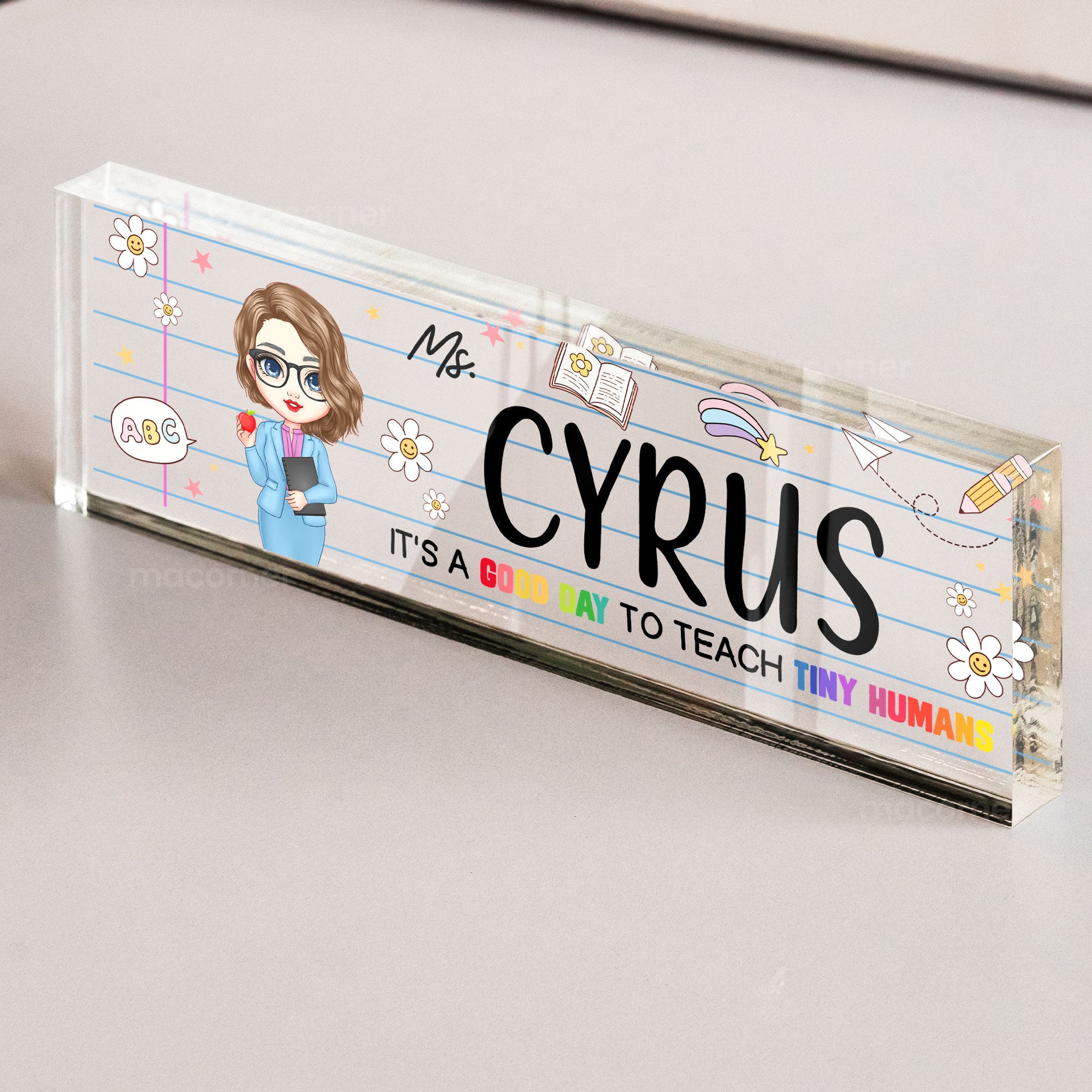 It's A Good Day To Teach - Personalized Name Plate