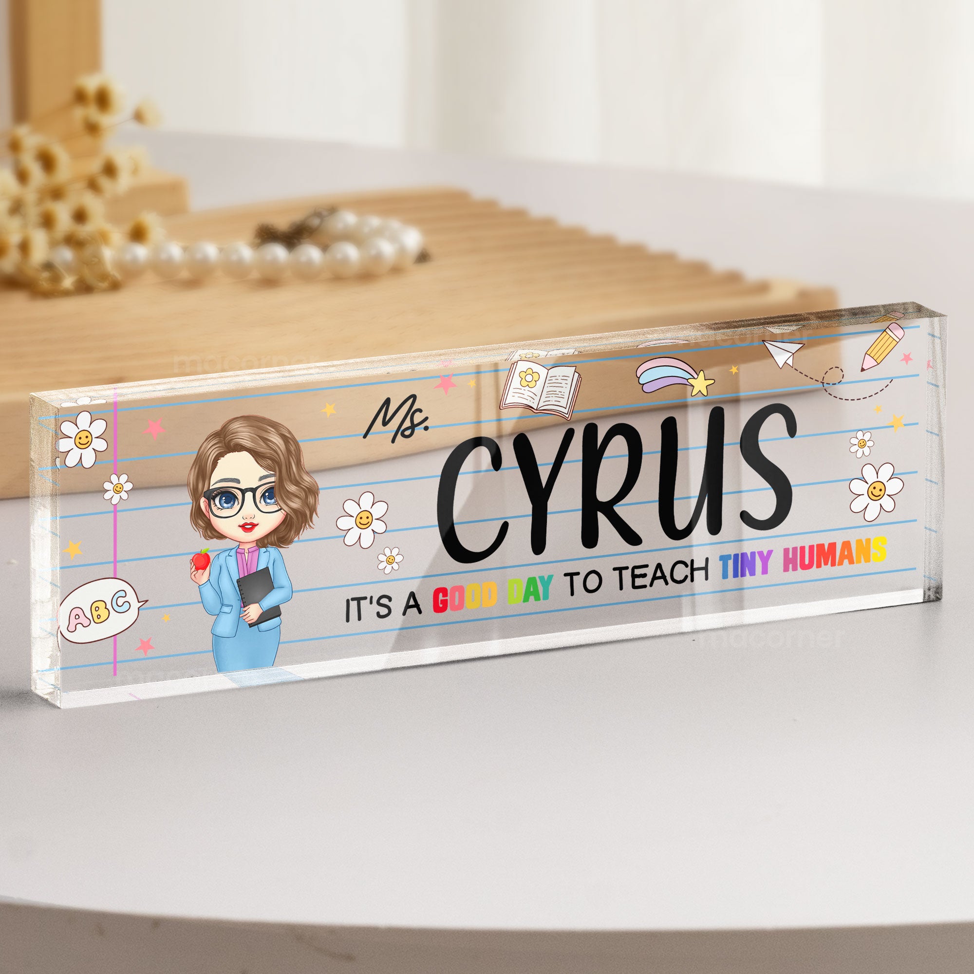 It's A Good Day To Teach - Personalized Name Plate