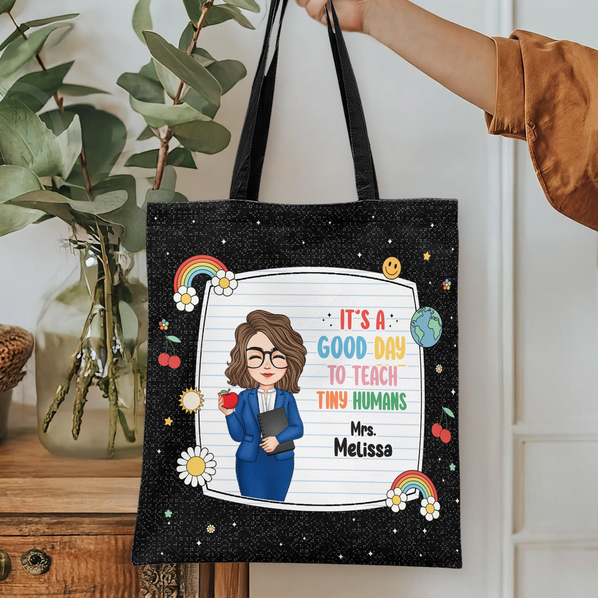 It's A Good Day To Teach Tiny Humans - Personalized Tote Bag