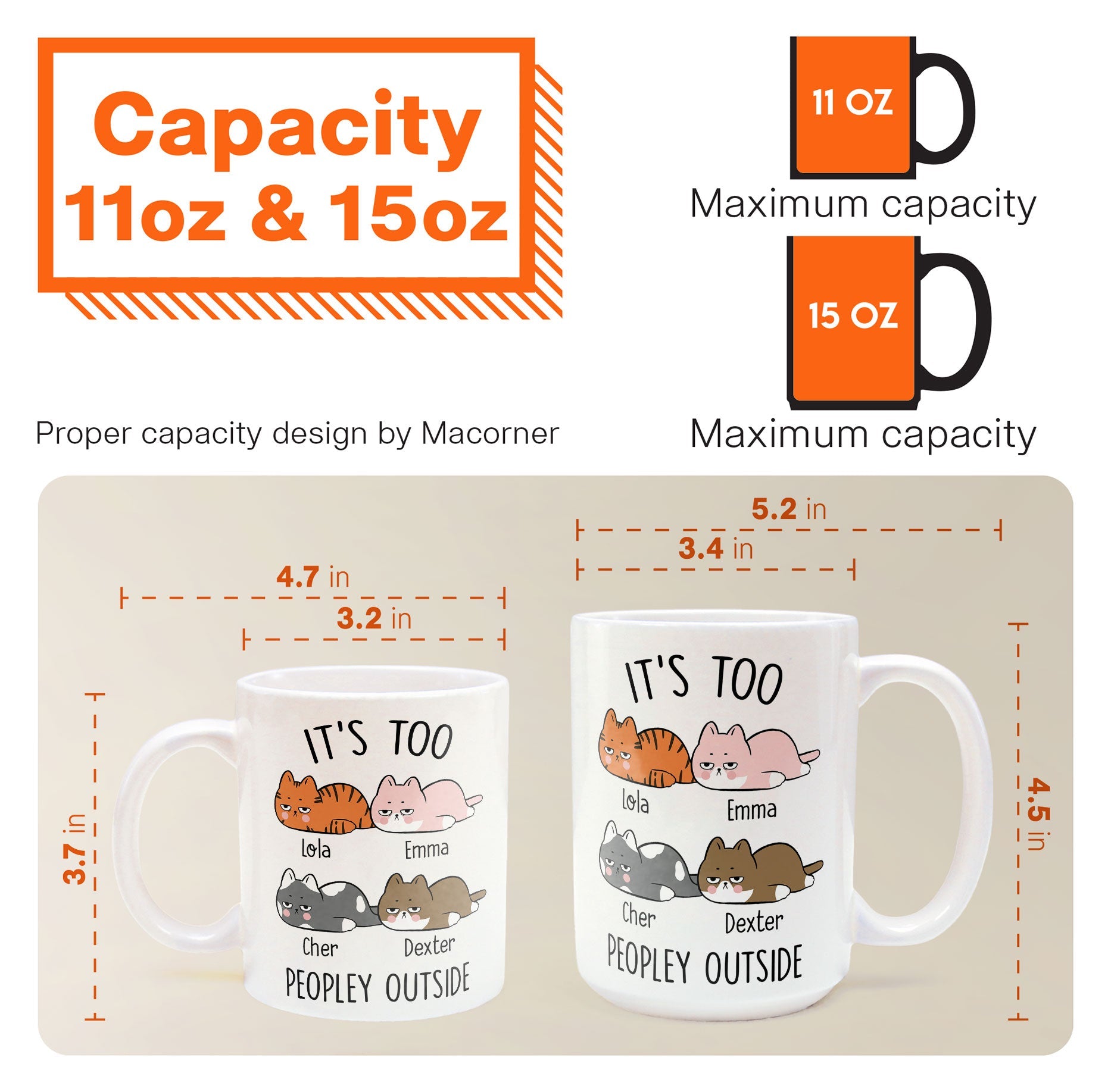 It's Too Peopley Outside - Personalized Mug