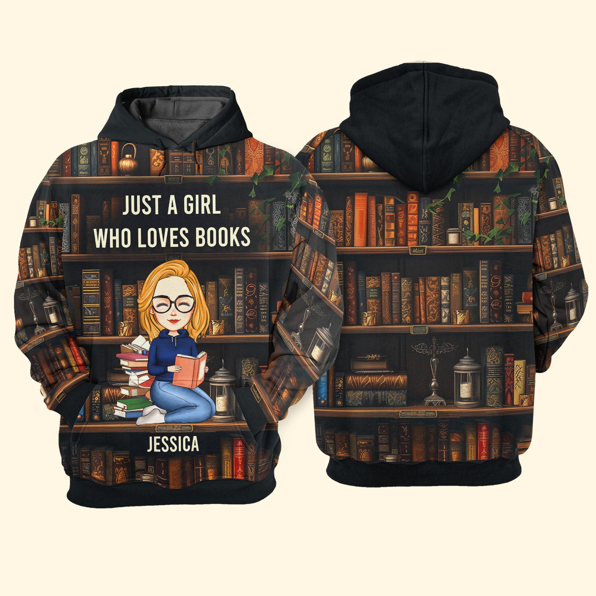 Just A Girl Who Loves Books - Personalized 3D Shirt