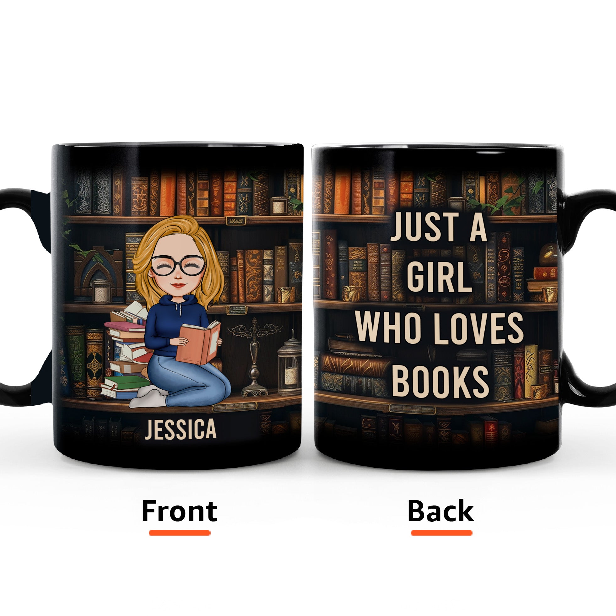 Just A Girl Who Loves Books - Personalized Mug