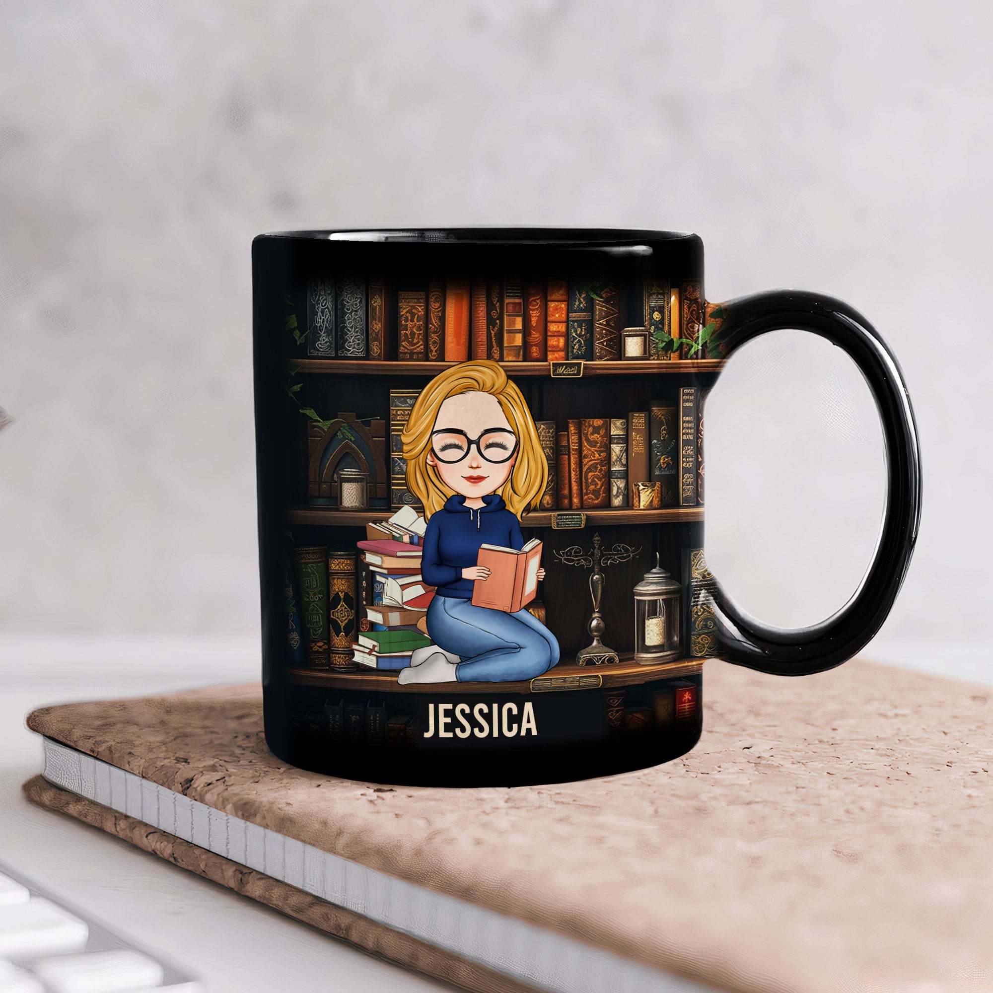 Just A Girl Who Loves Books - Personalized Mug