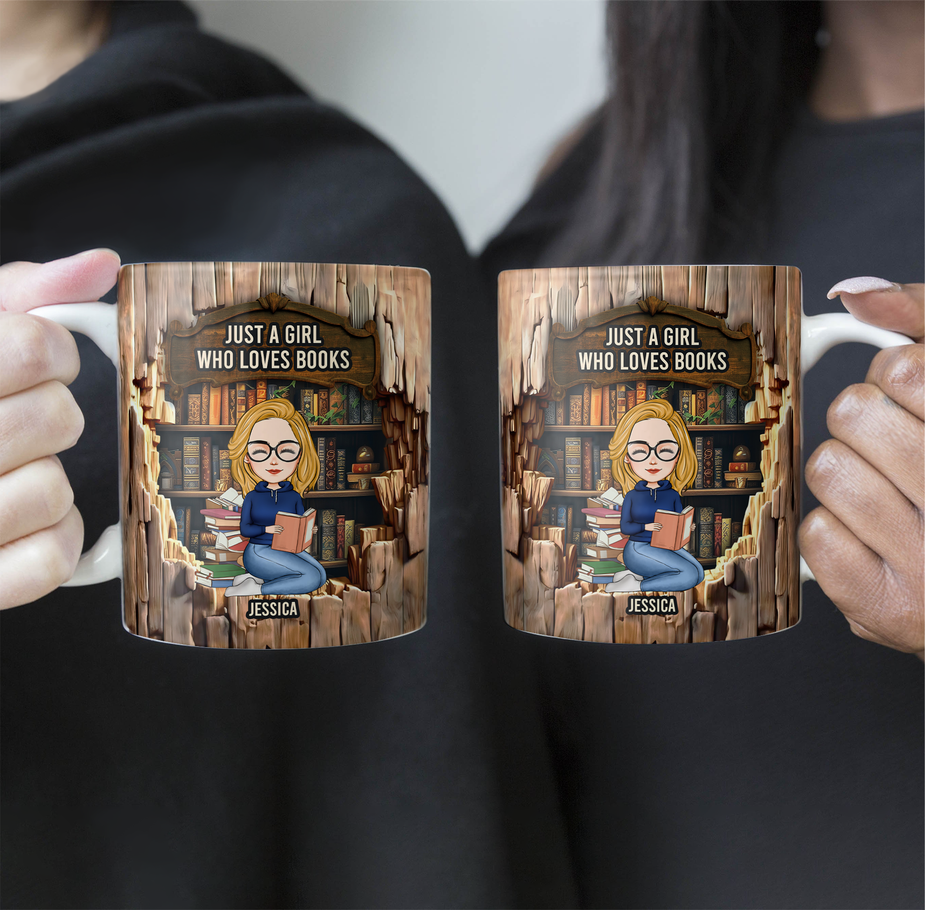 Just A Girl Who Loves Books - Personalized Mug