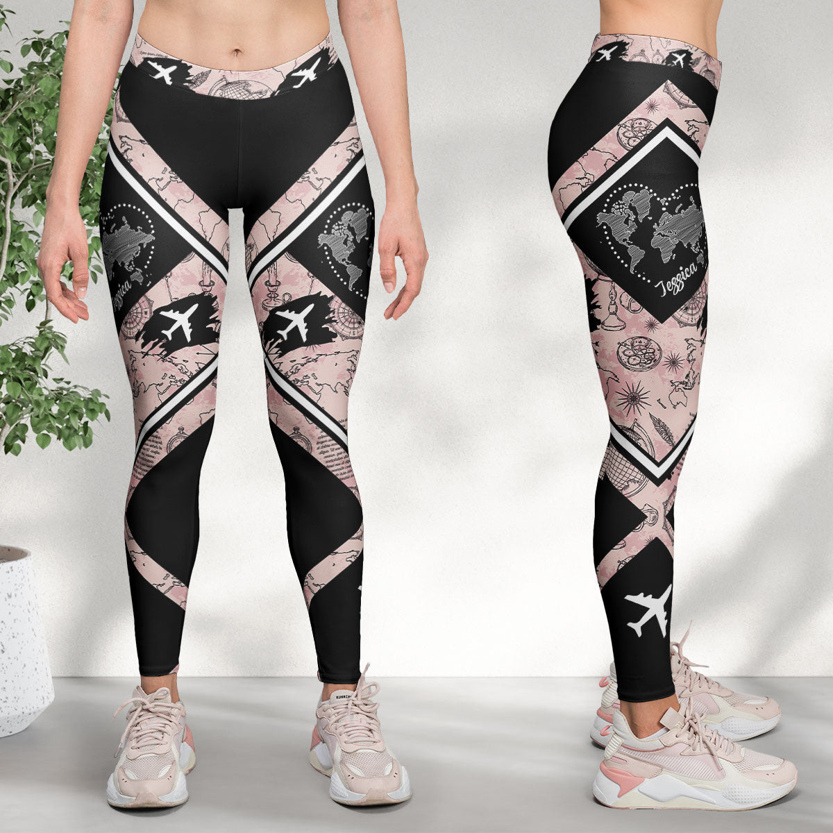 Just A Girl Who Loves Traveling - Personalized Leggings