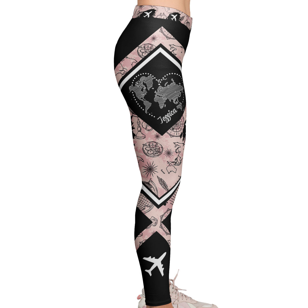 Just A Girl Who Loves Traveling - Personalized Leggings