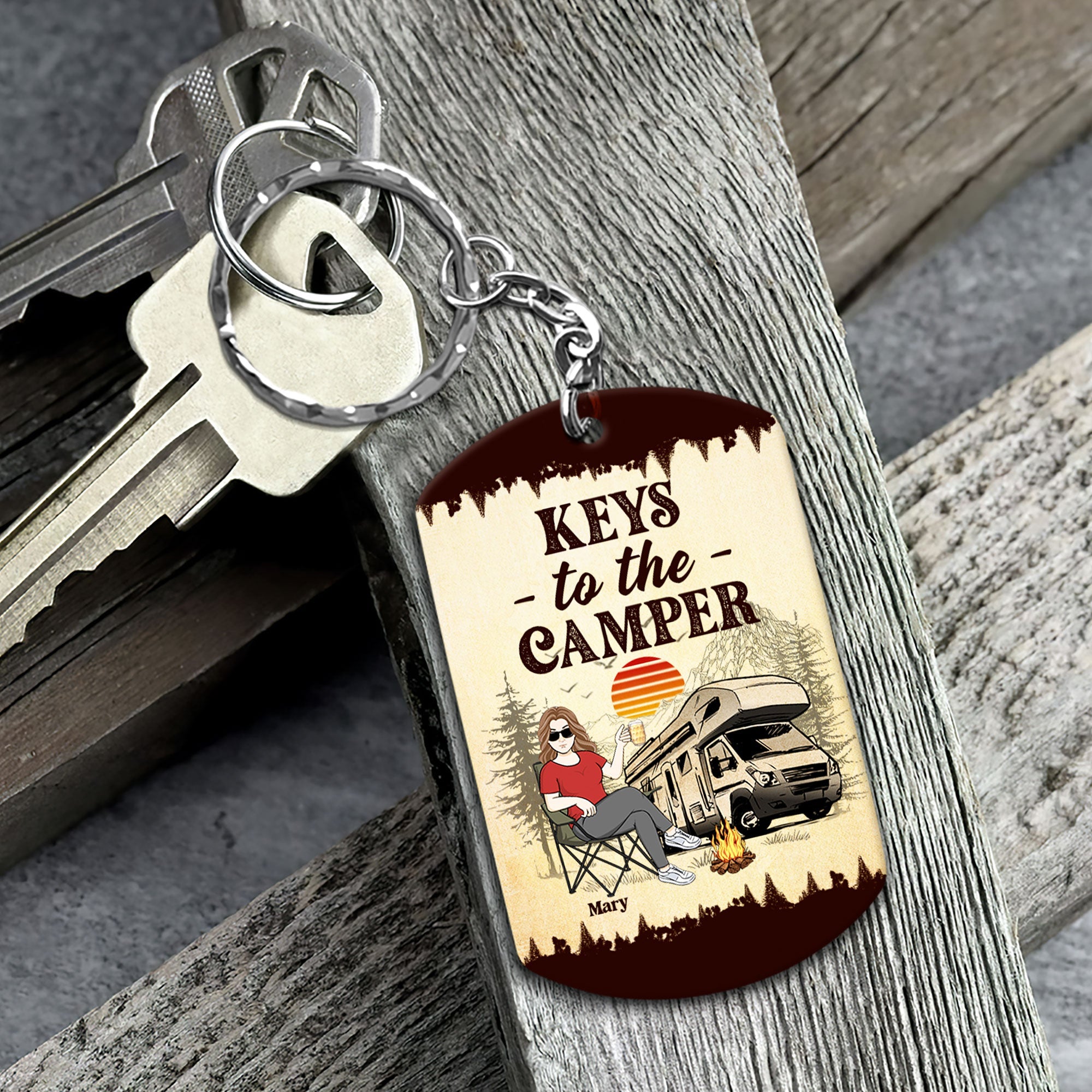 Keys To The Camper For Wander Woman - Personalized Keychain