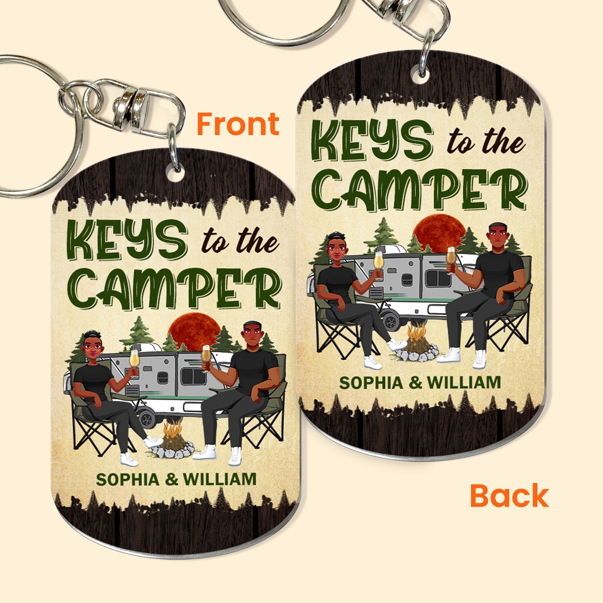 Keys To The Camper New - Personalized Keychain