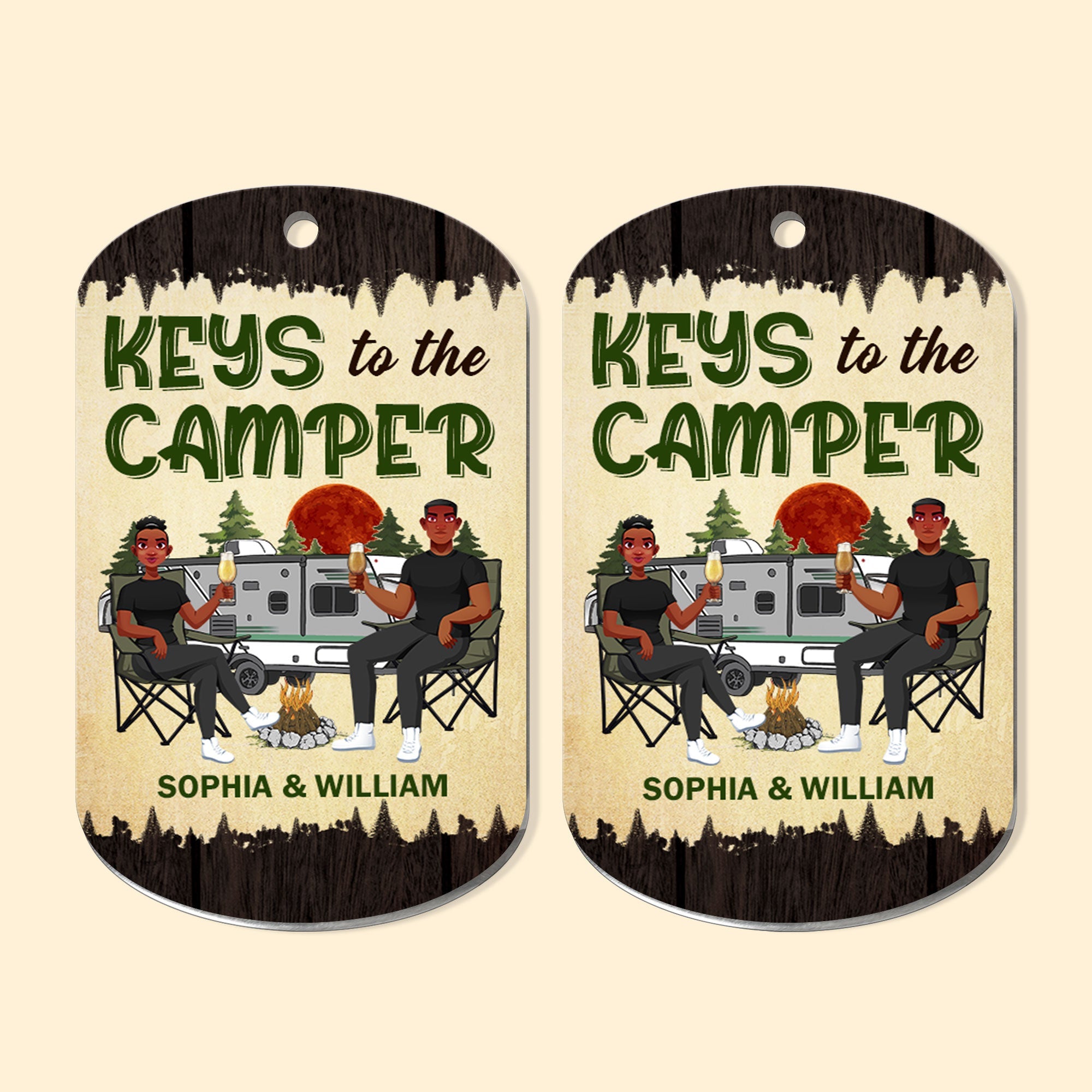 Keys To The Camper New - Personalized Keychain