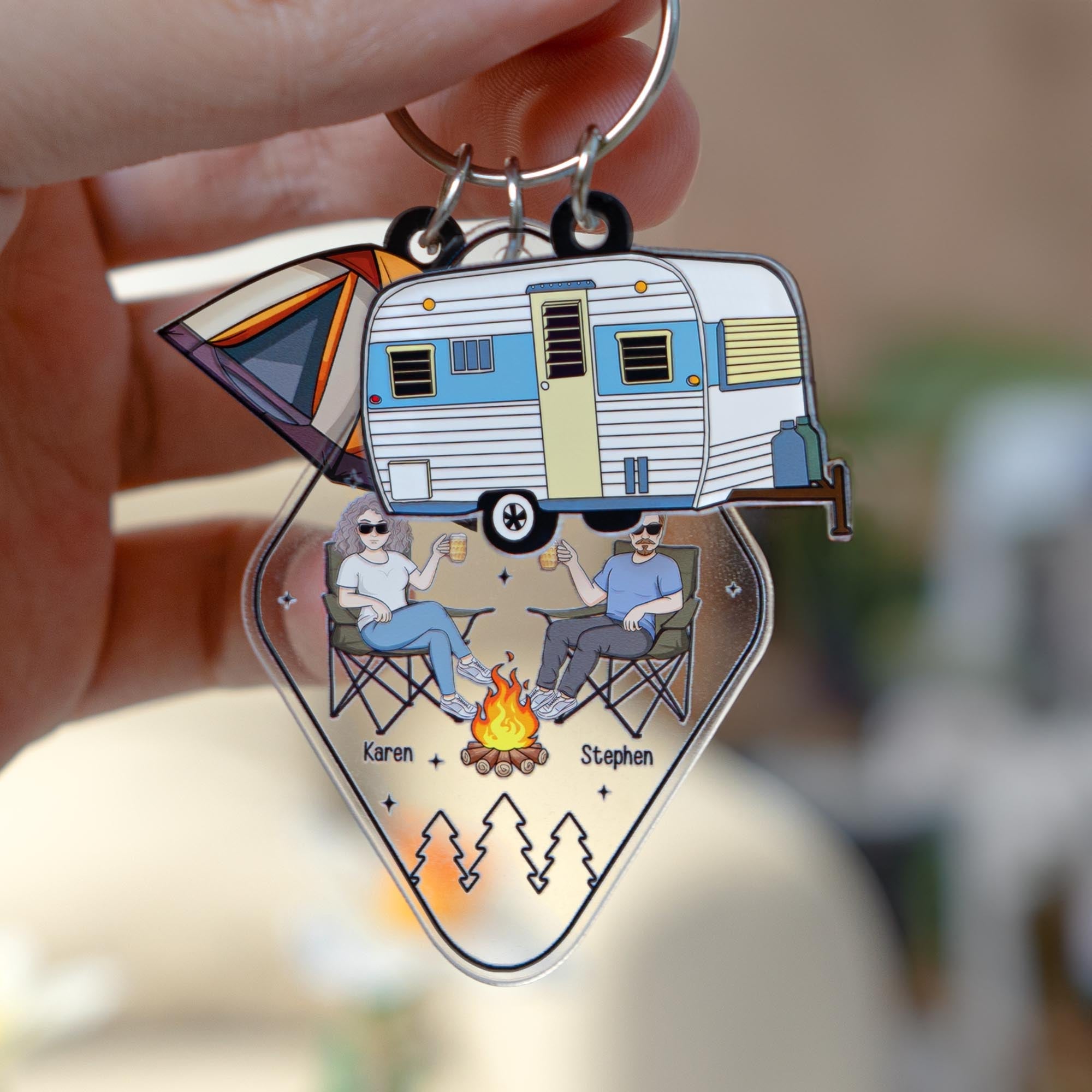 Keys To The Camper - Personalized Acrylic Keychain