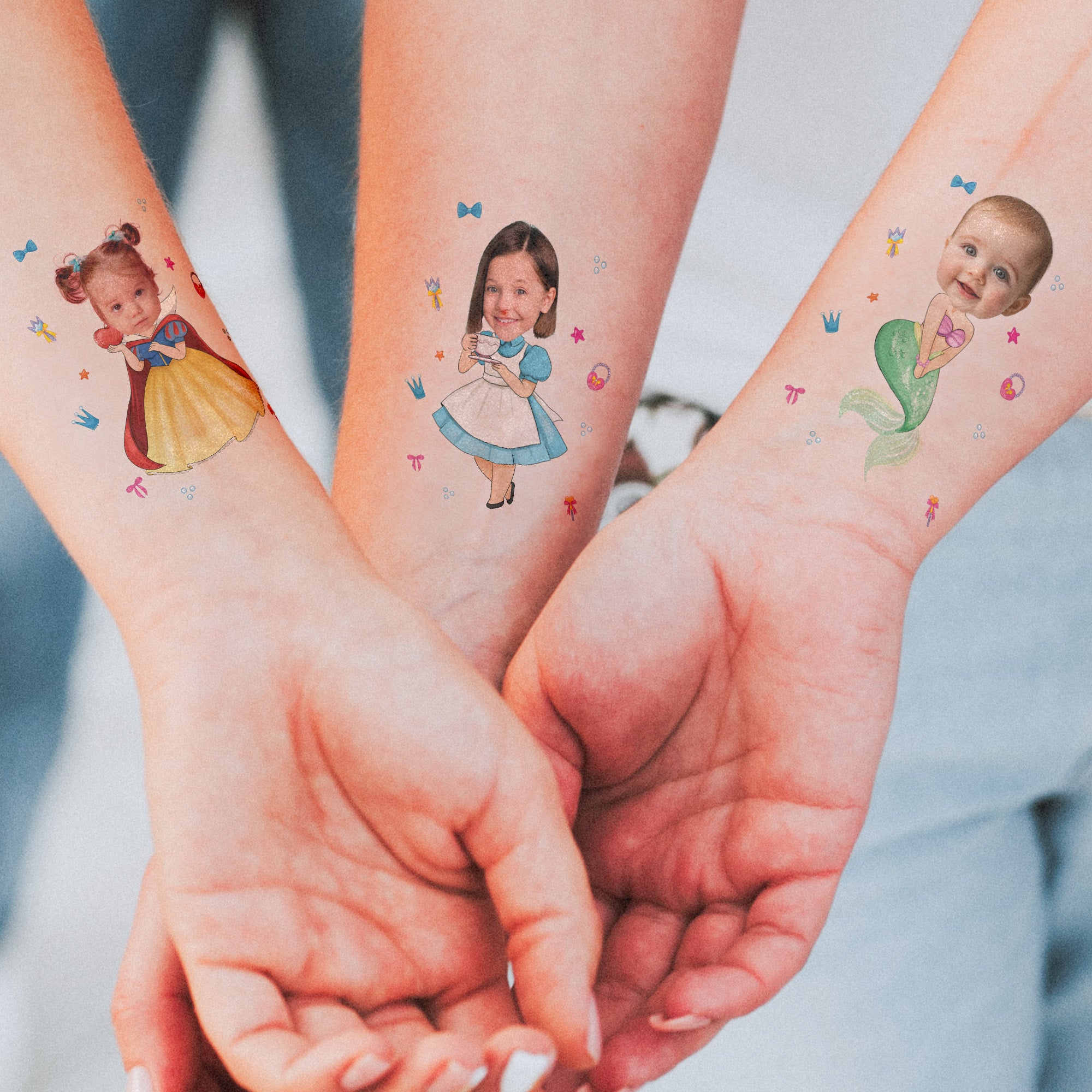 Kid Tattoo Custom Face - Personalized Photo Tattoo