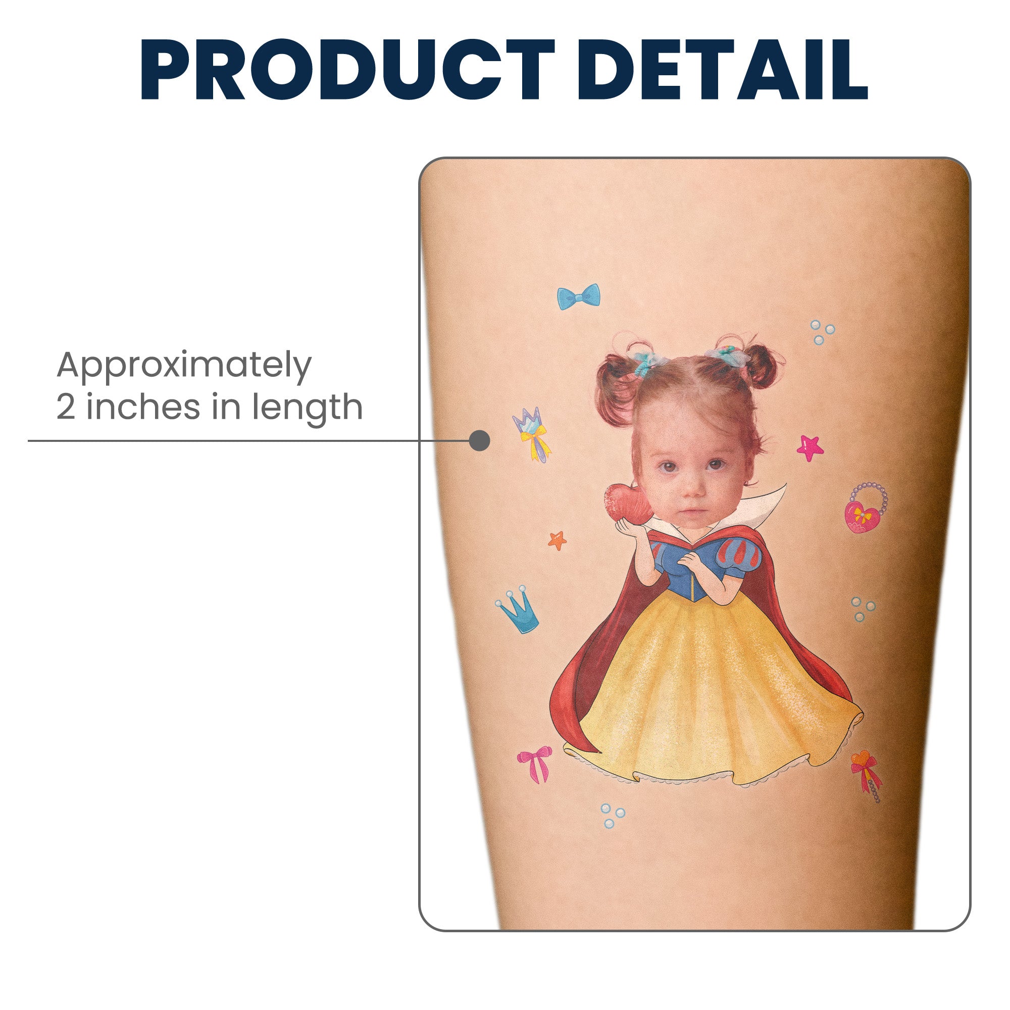 Kid Tattoo Custom Face - Personalized Photo Tattoo