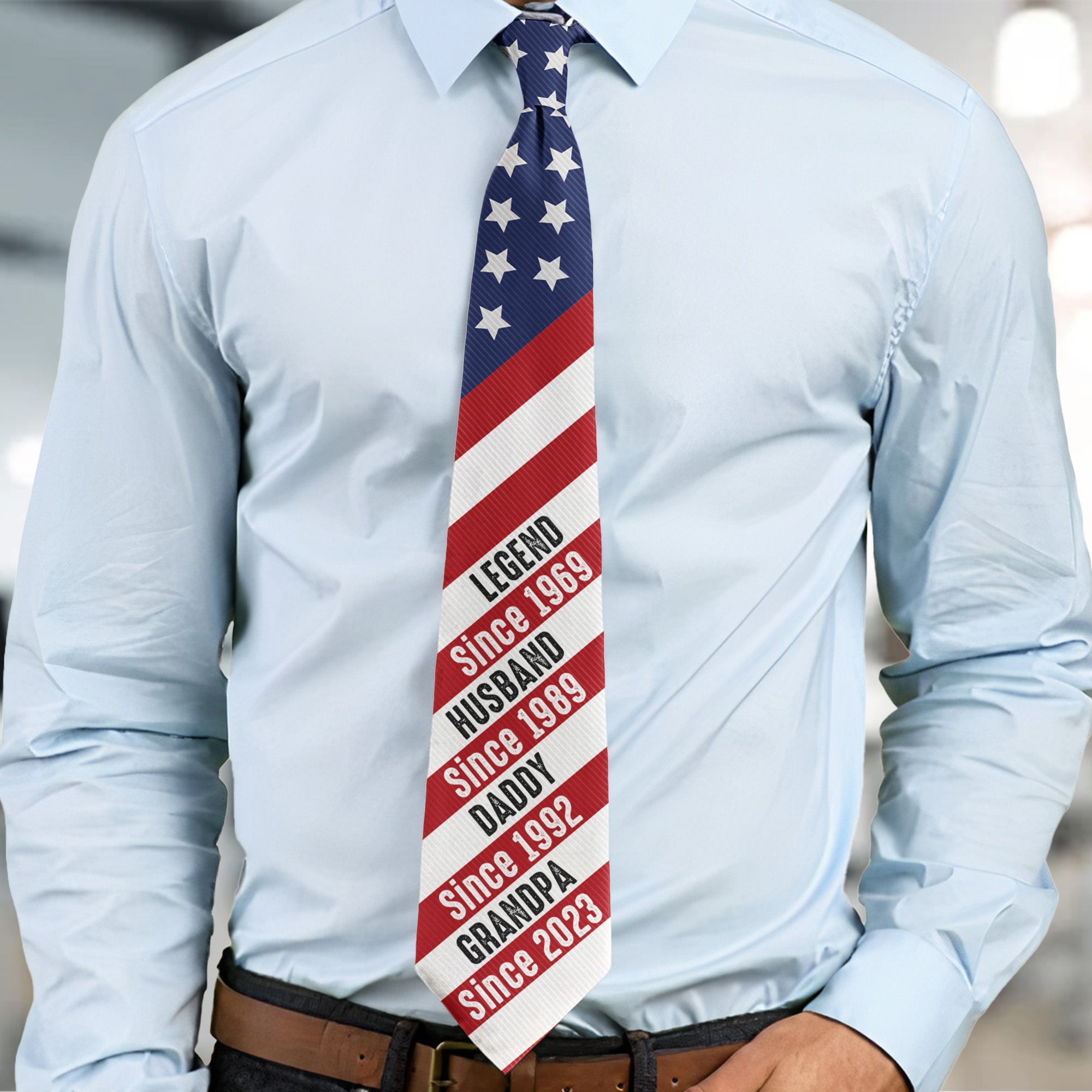 Legend Husband Daddy Grandpa - Custom Tie