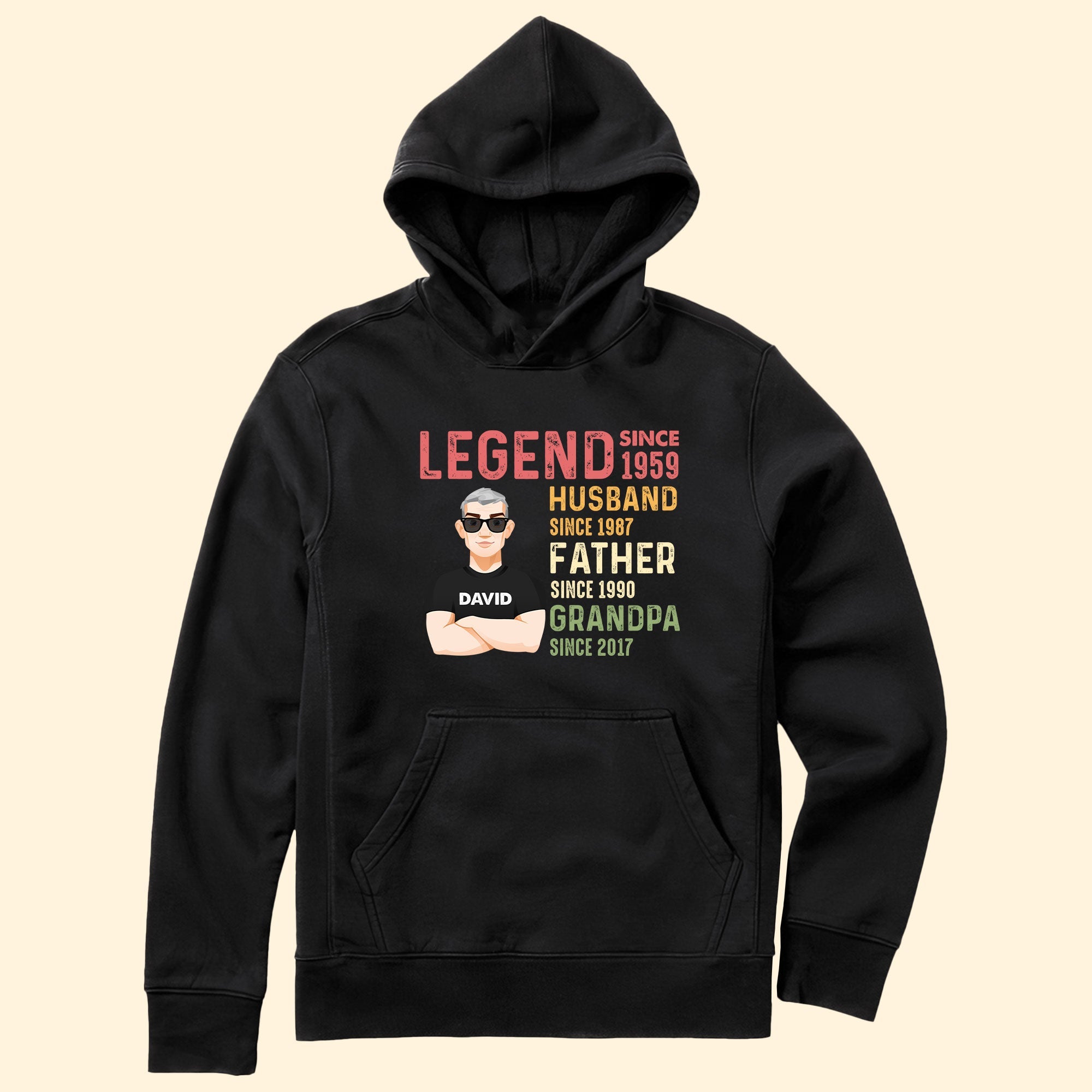 Legend Husband Daddy Grandpa Custom Title - Personalized Shirt