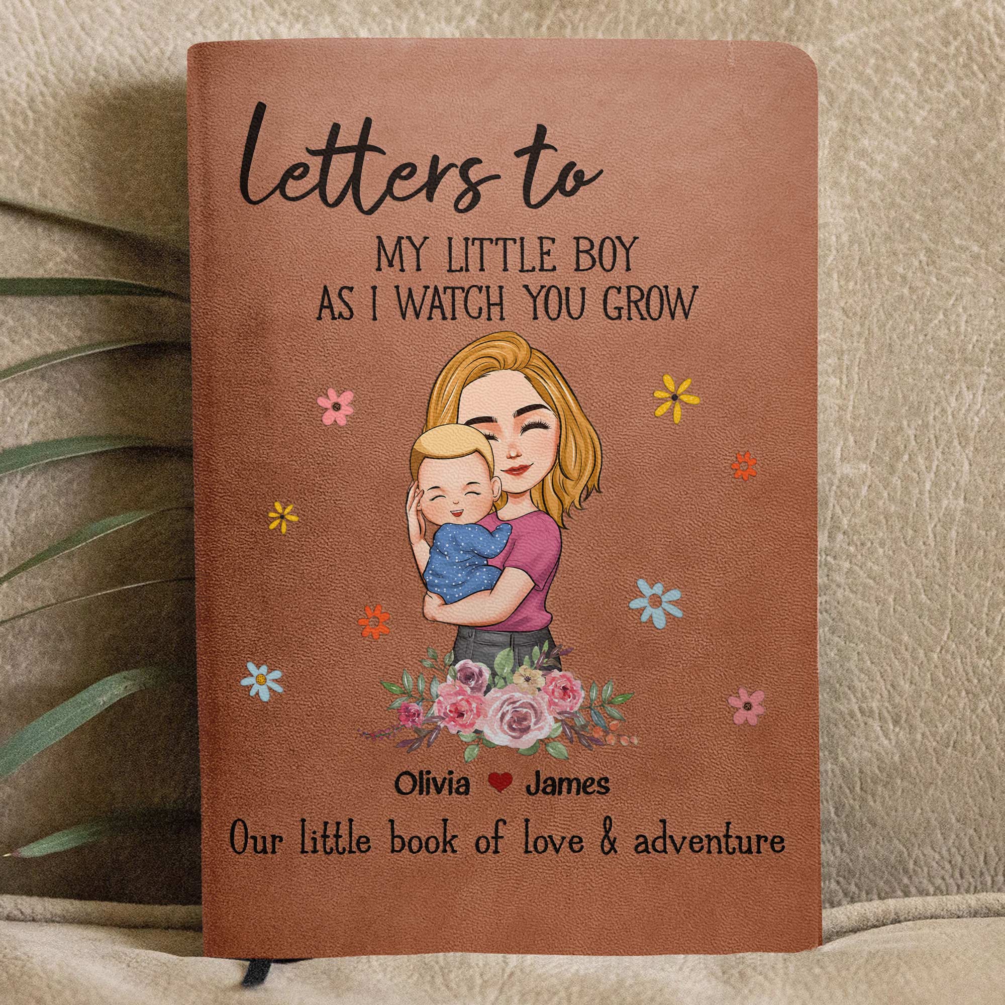 Letters To My Little Kids - Personalized Leather Journal