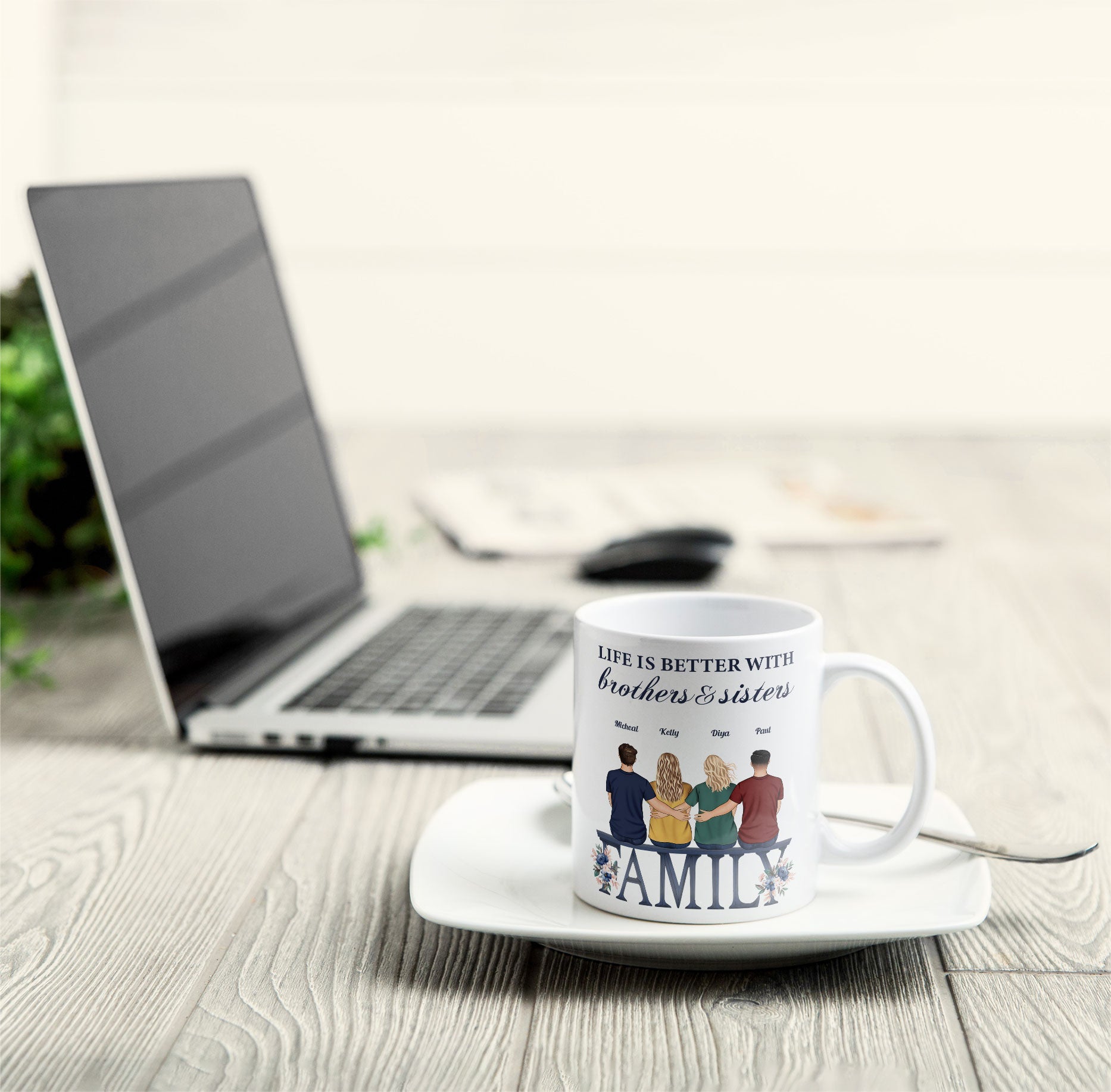 Life Is Better With Siblings - Personalized Mug