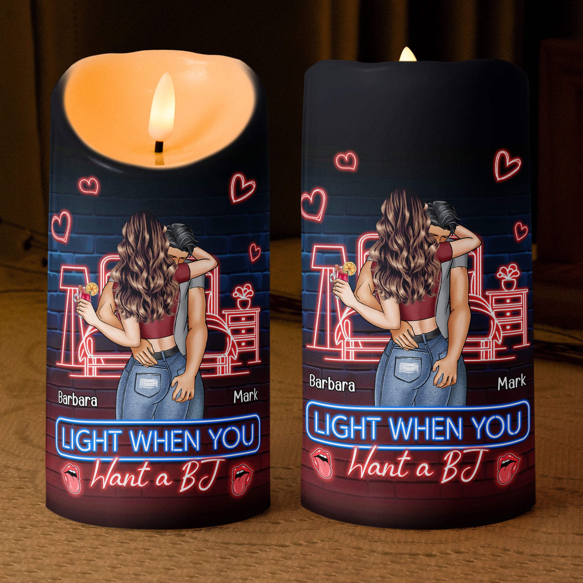 Light Me When You Want A - Personalized LED Candle