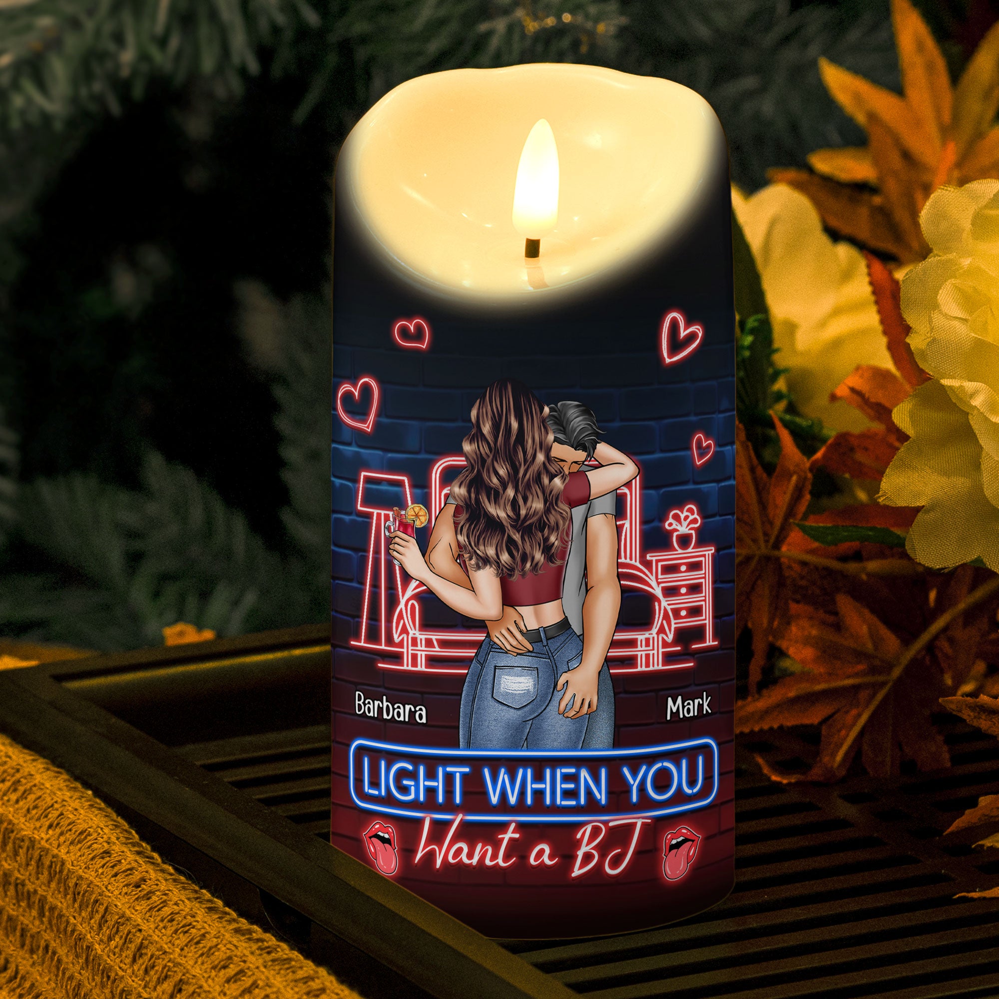 Light Me When You Want A - Personalized LED Candle