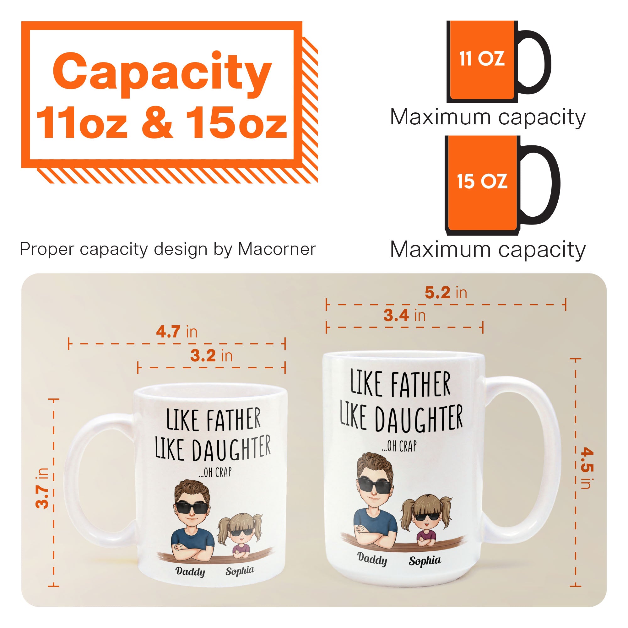 Like Father Like Daughter - Personalized Mug