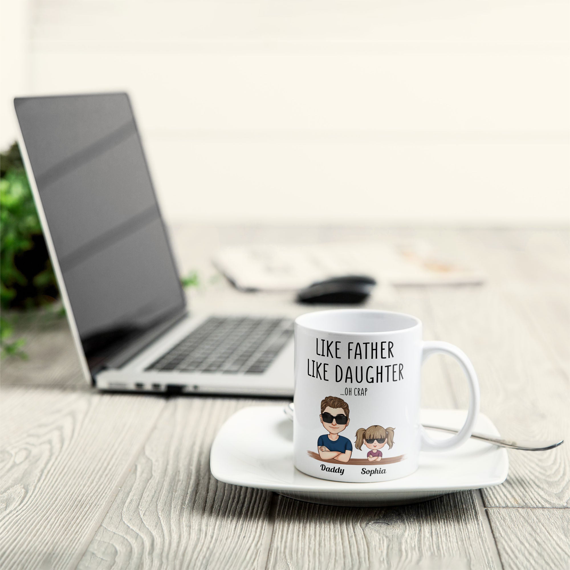 Like Father Like Daughter - Personalized Mug