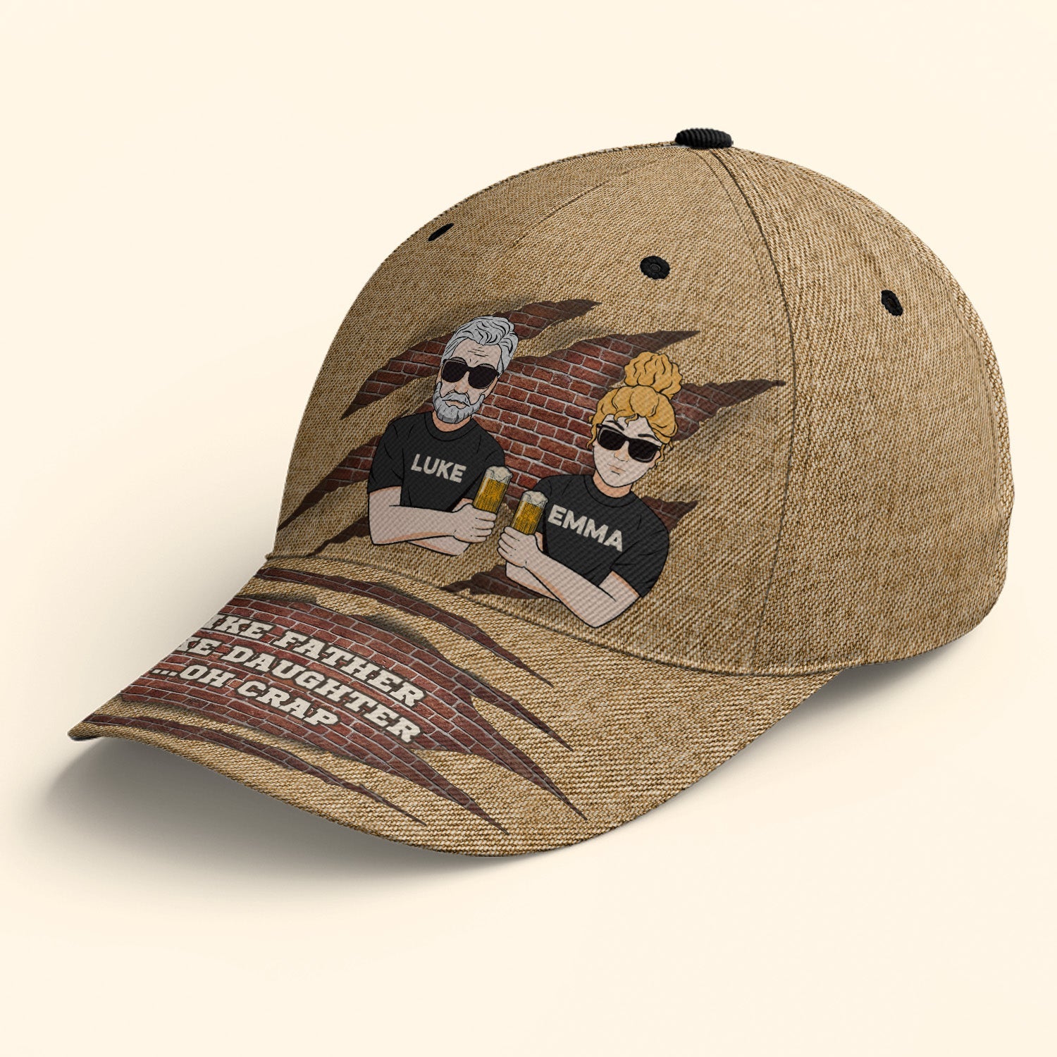 Like Father, Like Daughter ...Oh Crap - Personalized Classic Cap