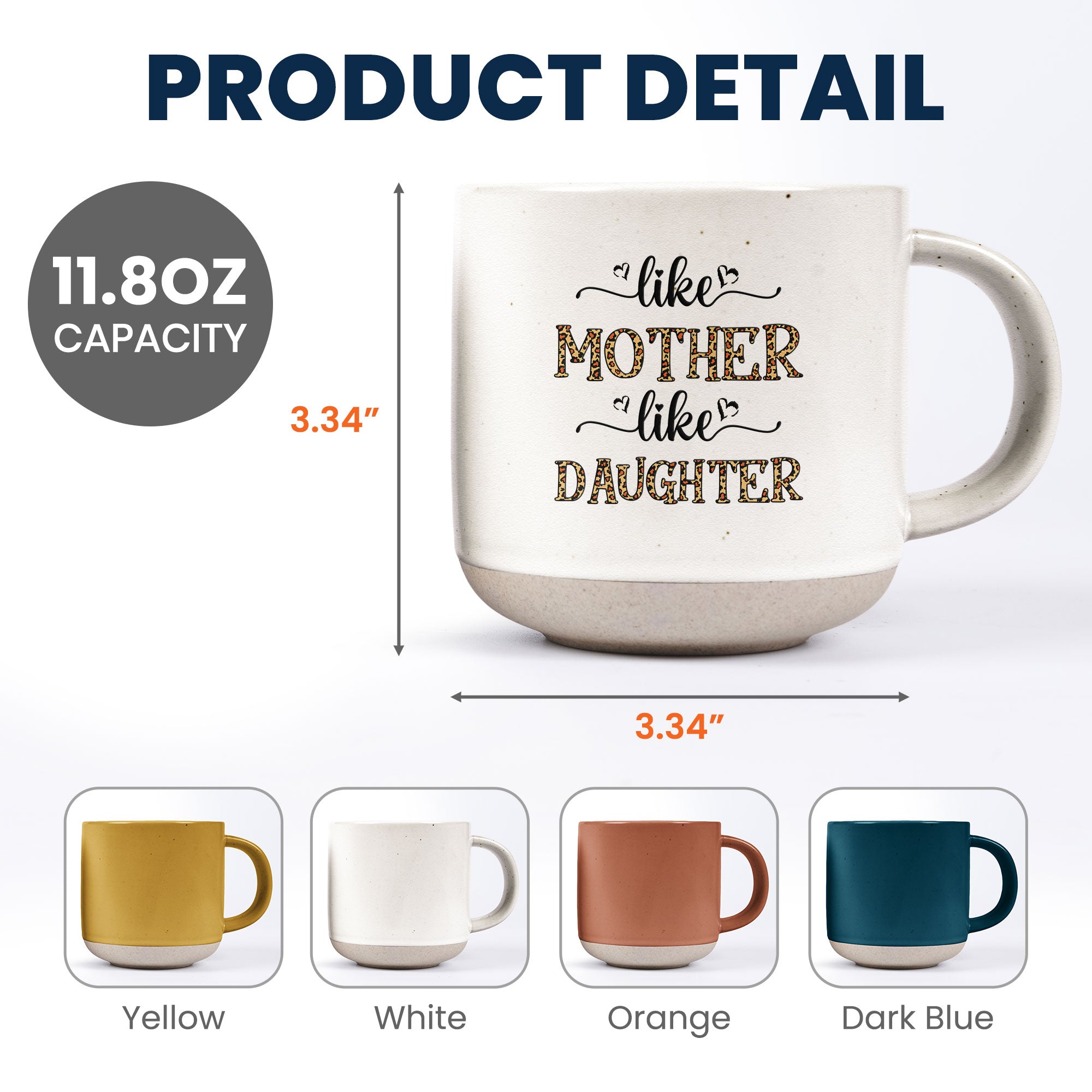 Like Mother Like Daughter - Personalized Pottery Mug