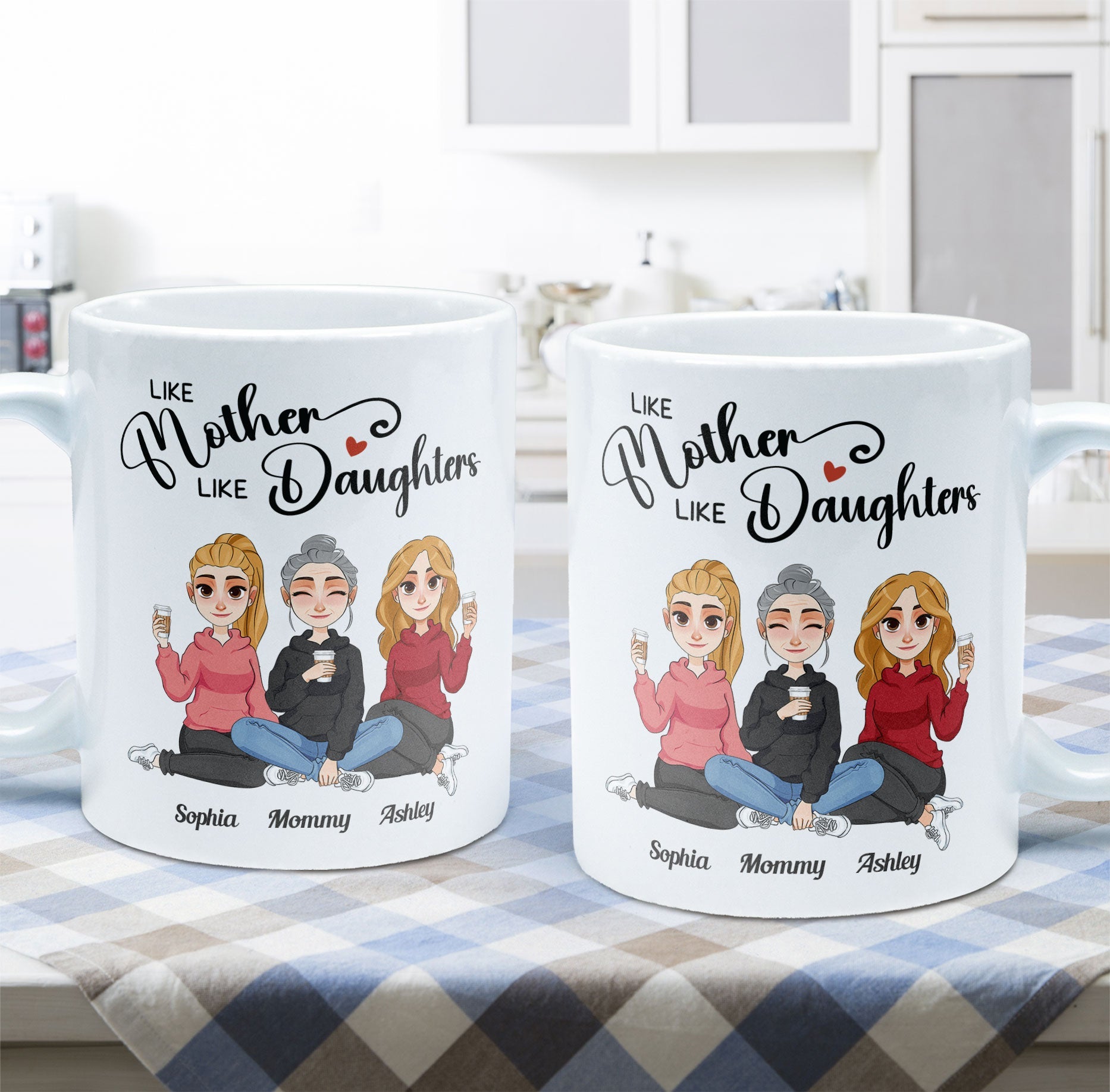 Like Mother Like Daughters - Personalized Mug