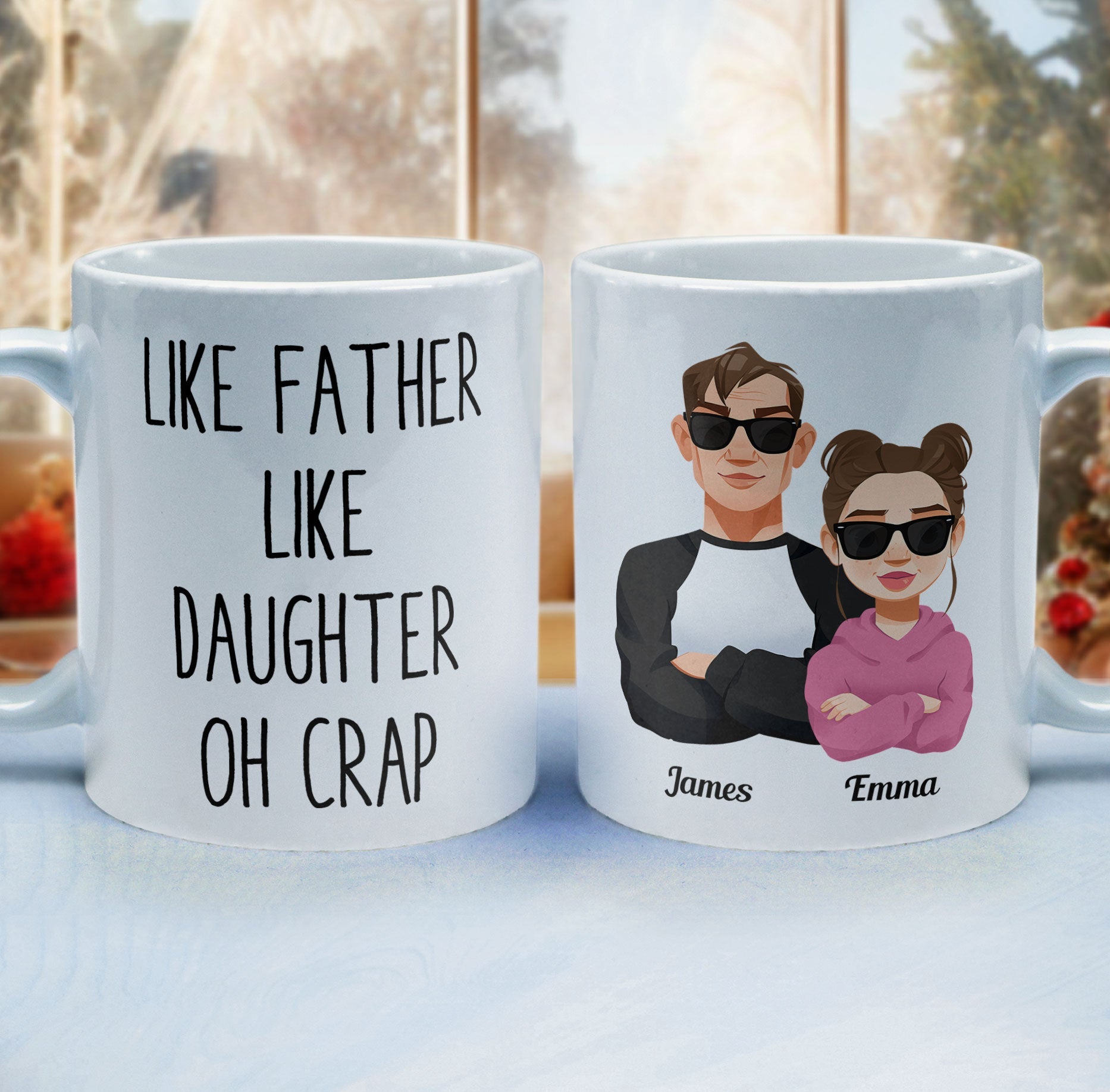 Like Dad Like Daughter - Personalized Mug