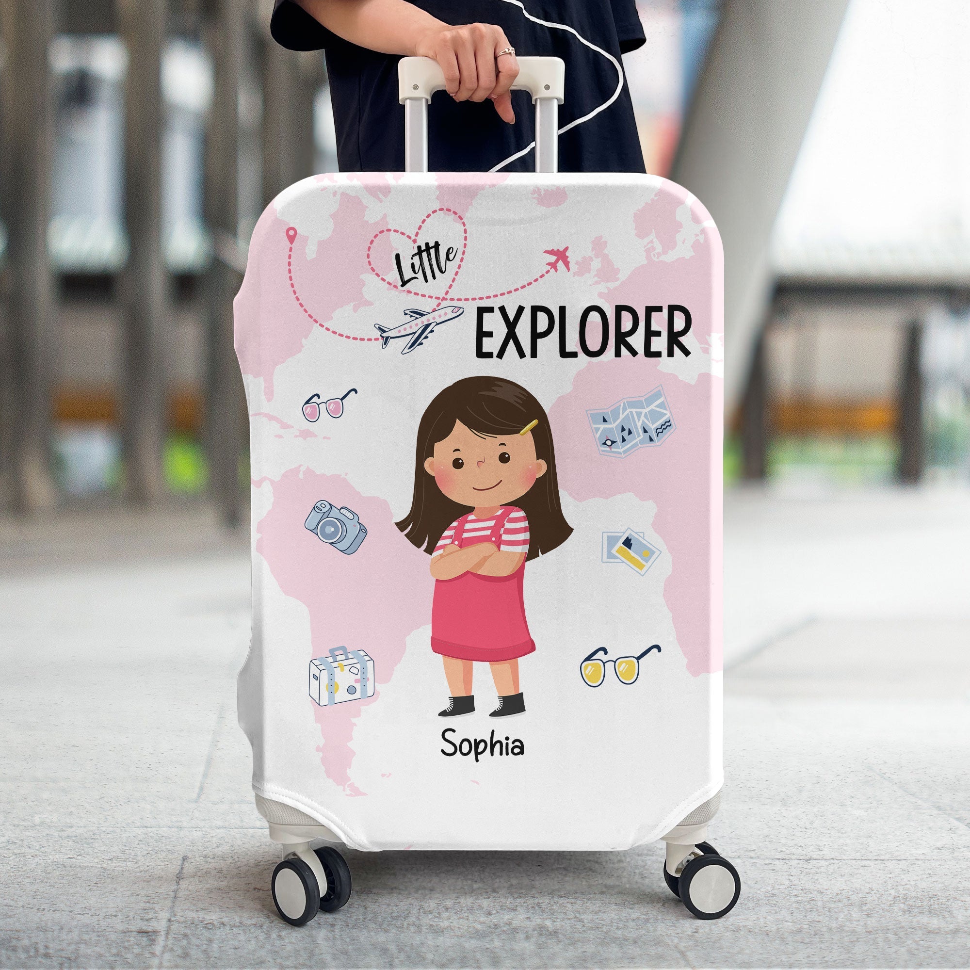 Little Explorer - Personalized Luggage Cover