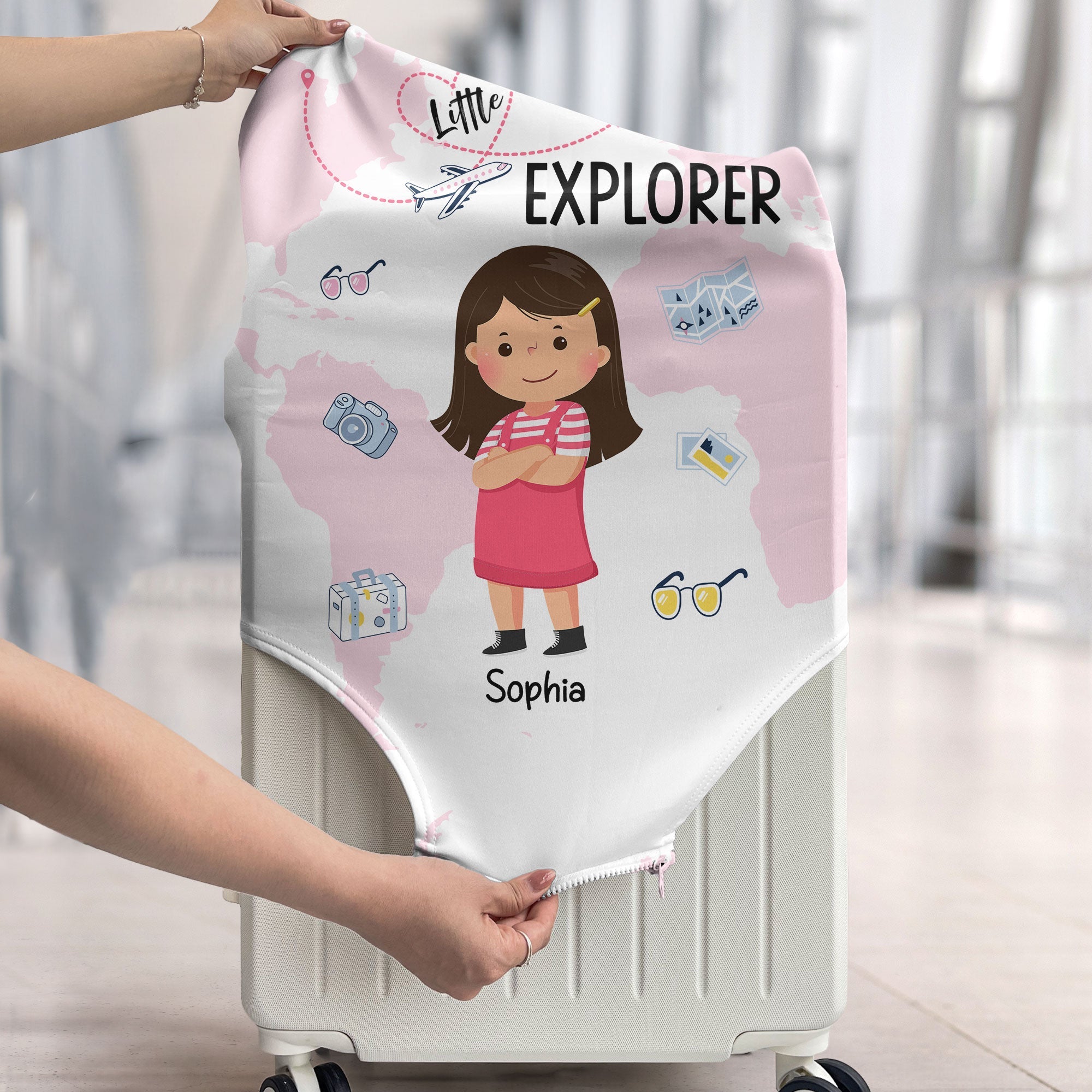 Little Explorer - Personalized Luggage Cover