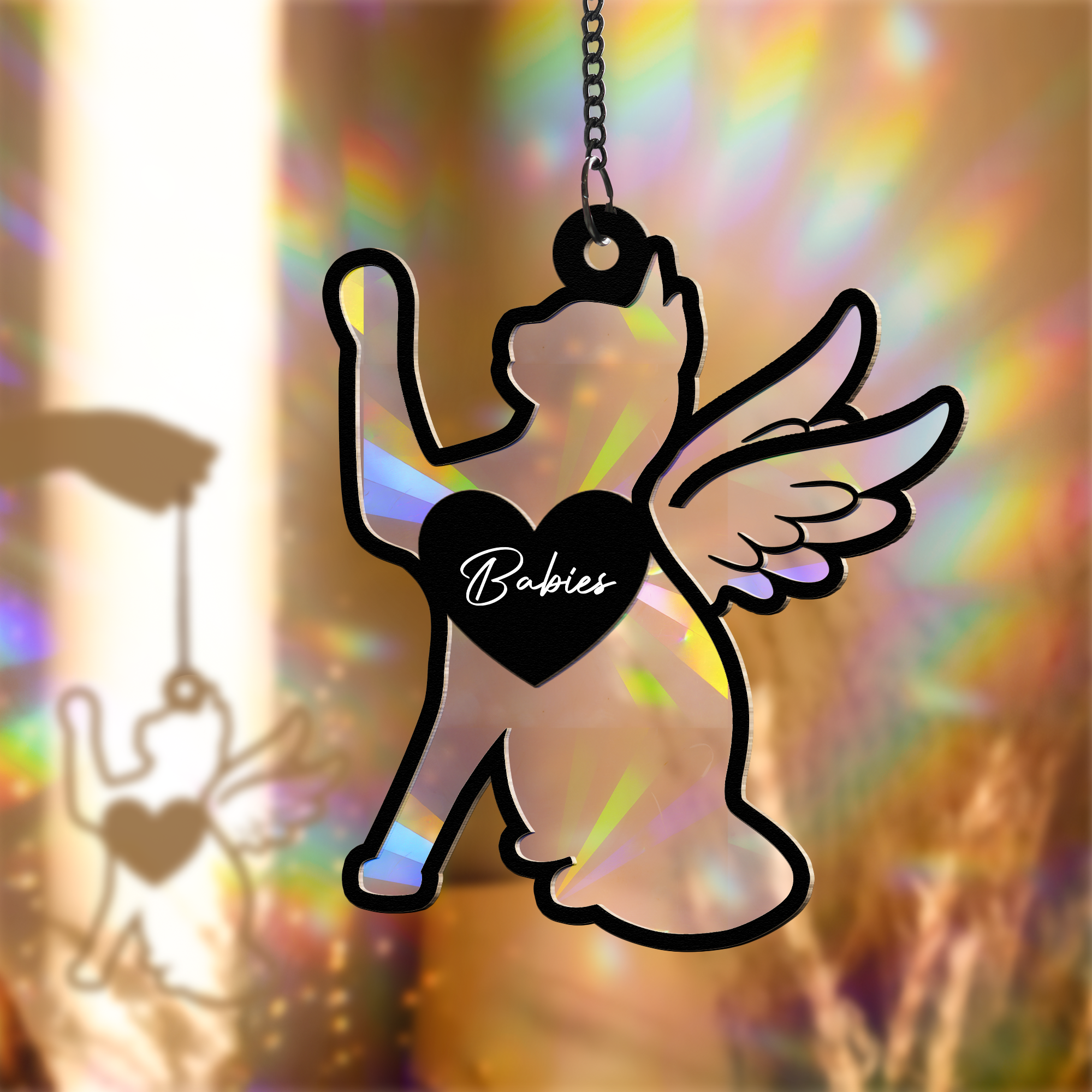 Loss Of Cat - Personalized Rainbow Suncatcher