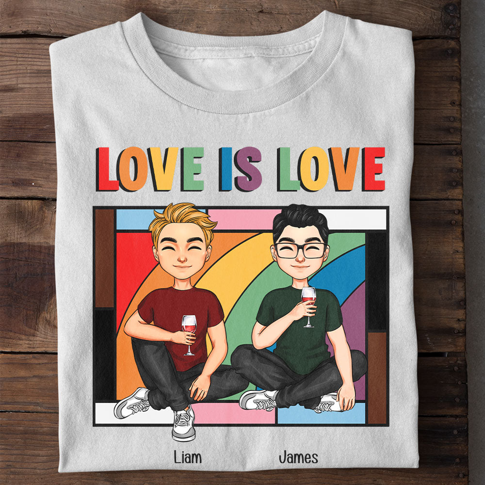 Love Is Love Window Pride Month - Personalized Shirt