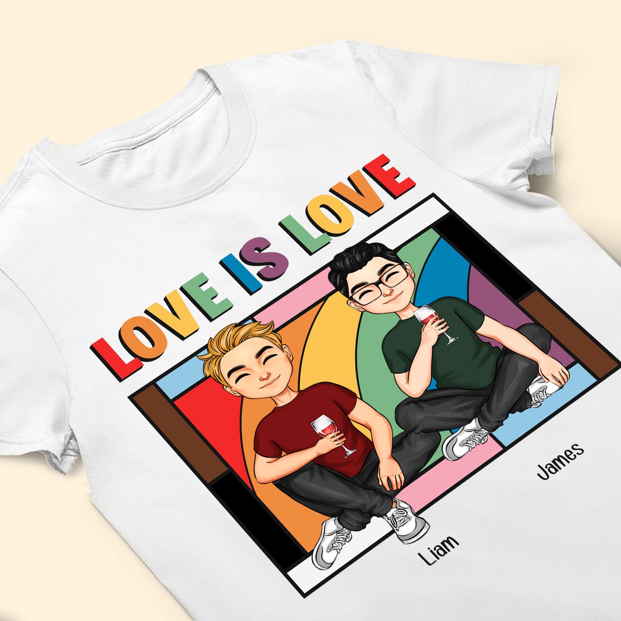 Love Is Love Window Pride Month - Personalized Shirt