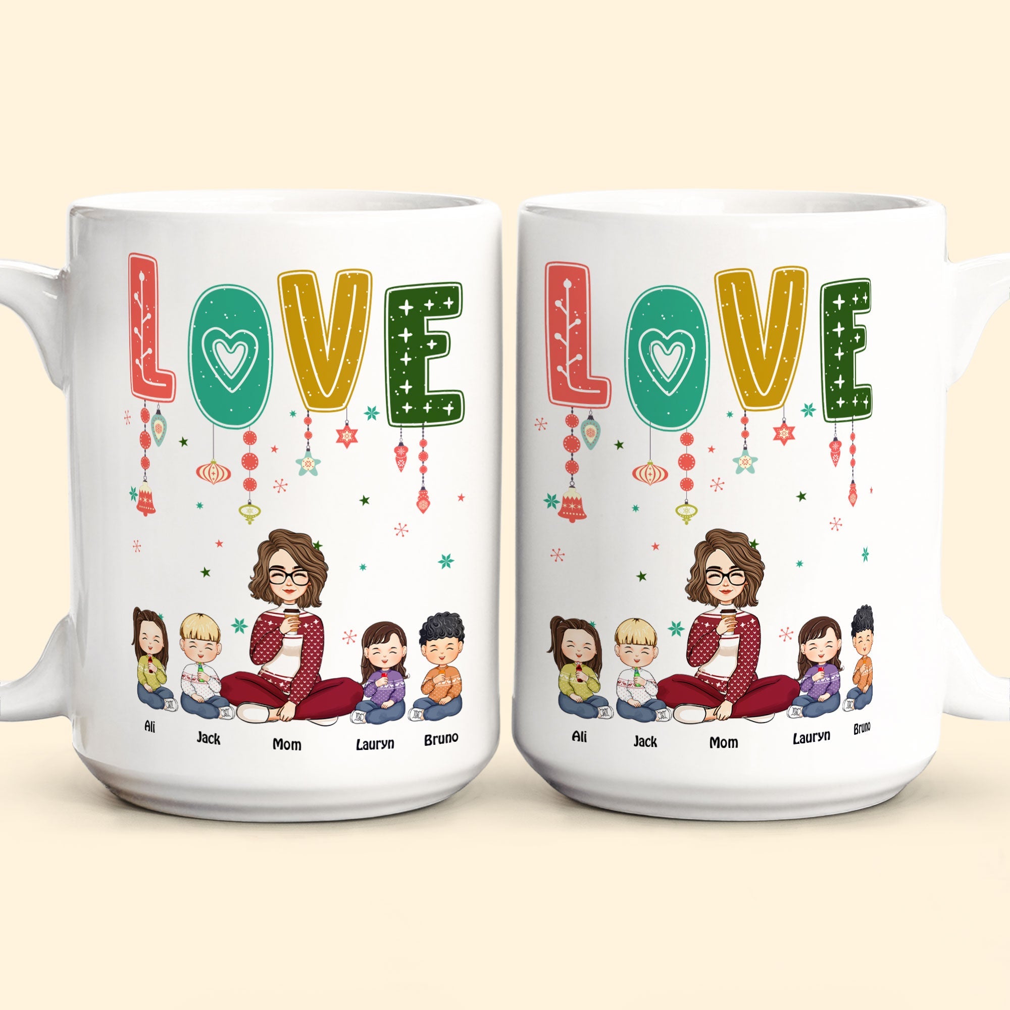 Love Mom - Personalized Mug