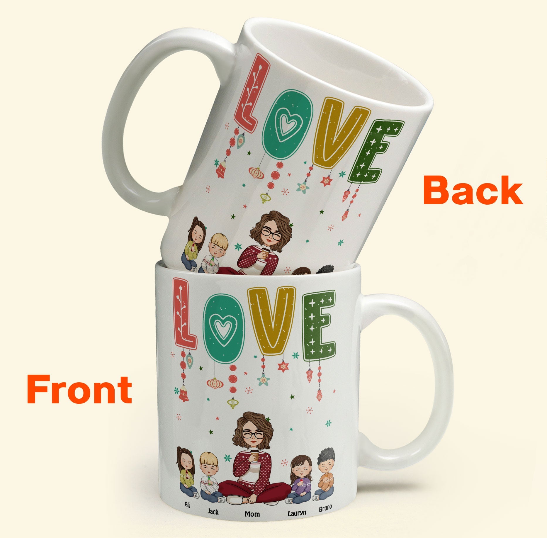 Love Mom - Personalized Mug