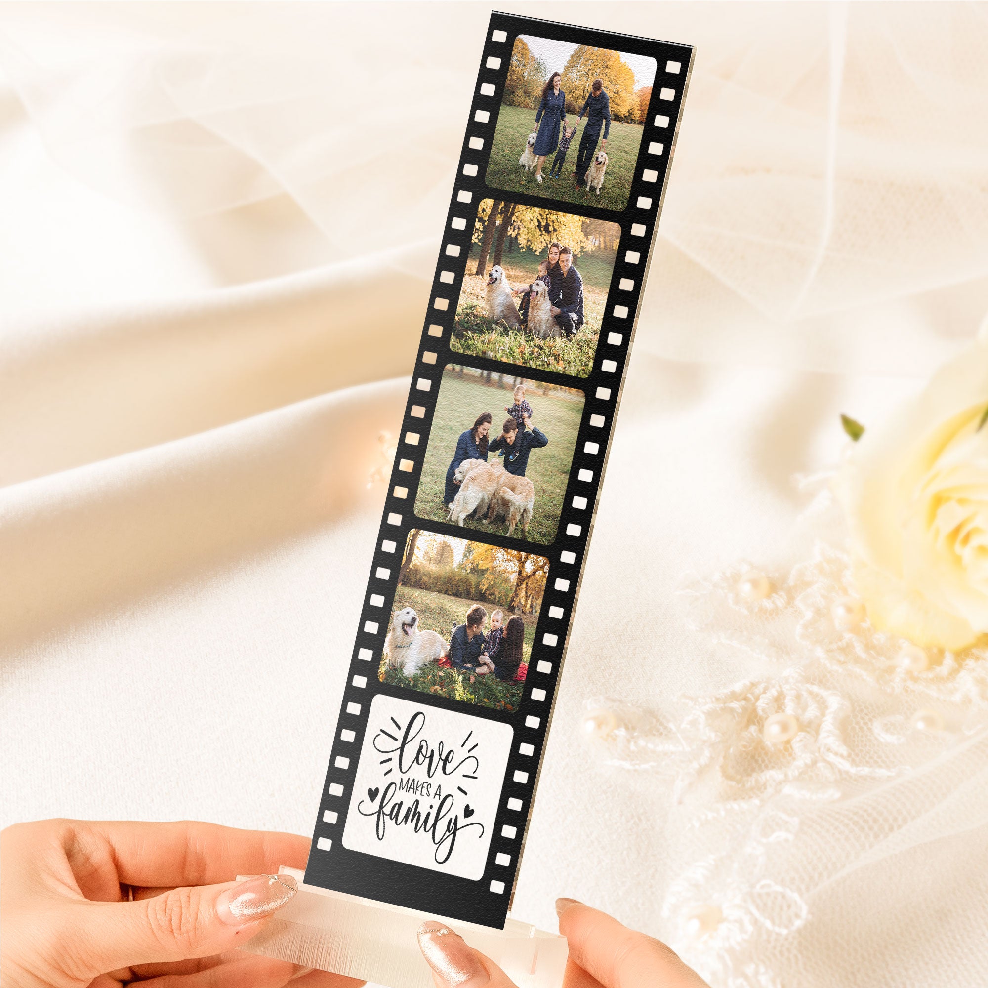 Loves Make A Family - Custom Acrylic Photo Film Strip