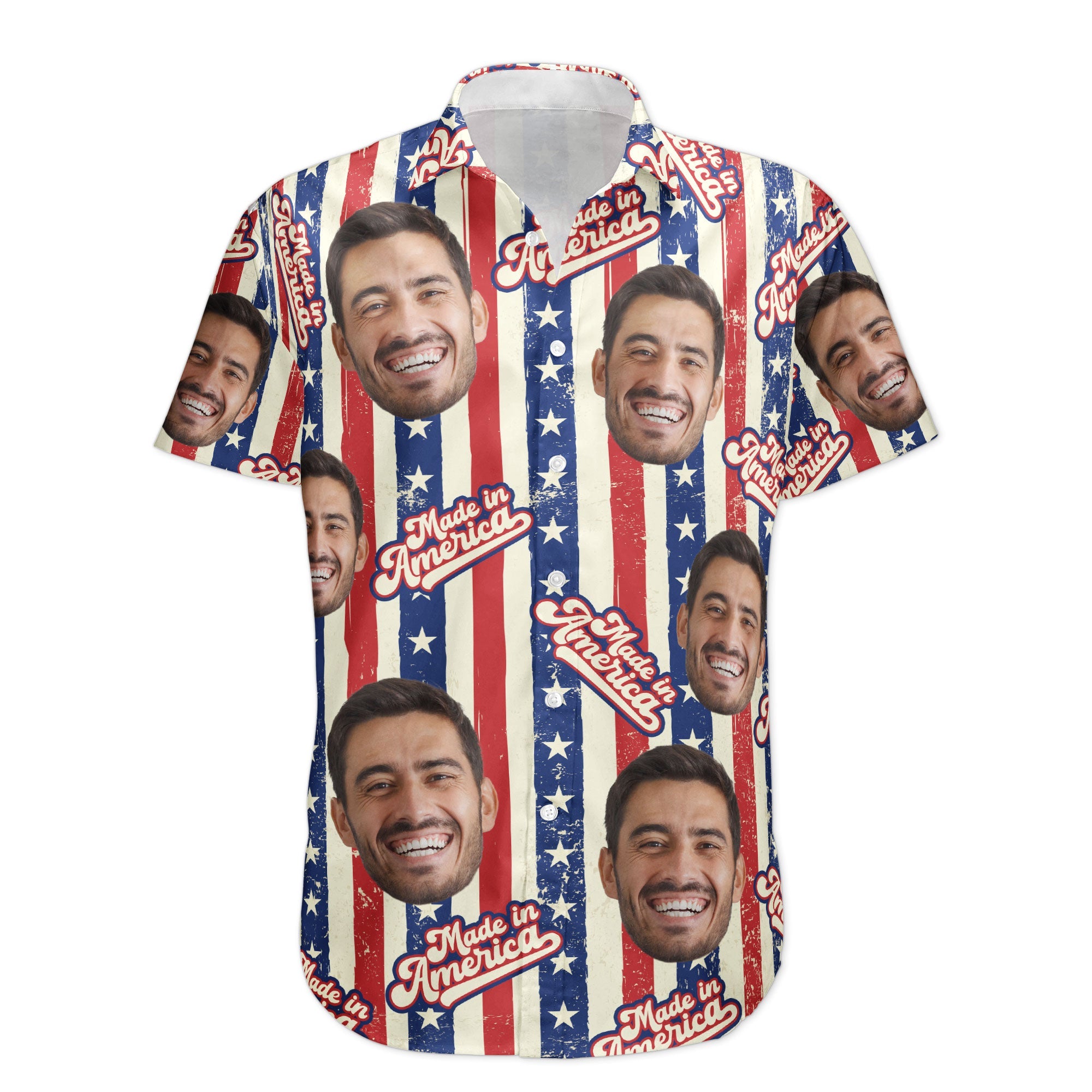 Made In America - Personalized Photo Hawaiian Shirt