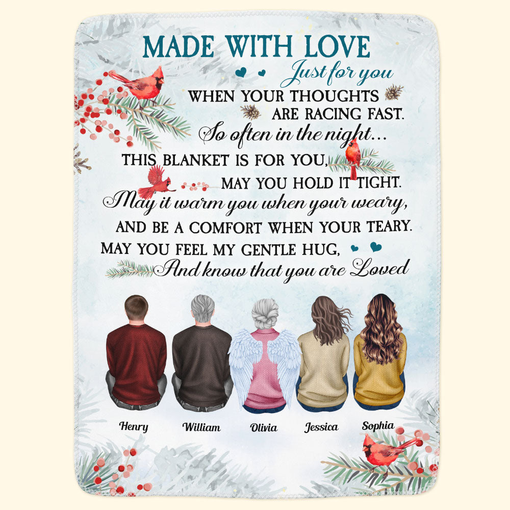 Made With Love Just For You - Personalized Blanket