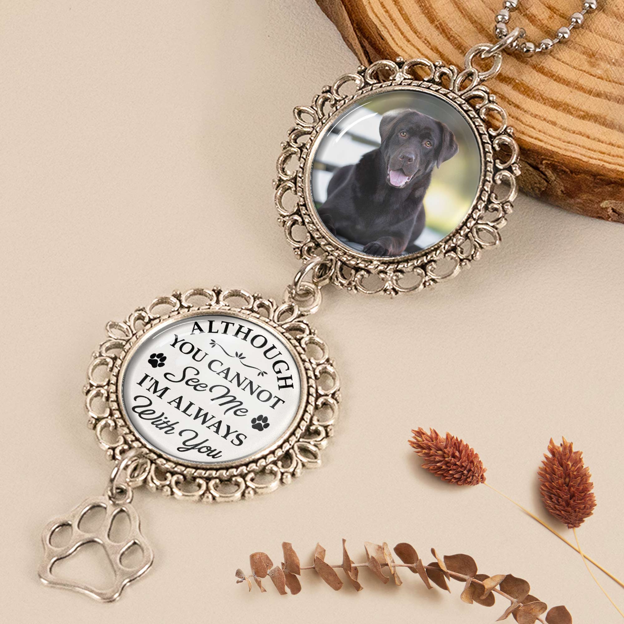 Memorial Car Charm I'm Always With You - Personalized Photo Car Ornament