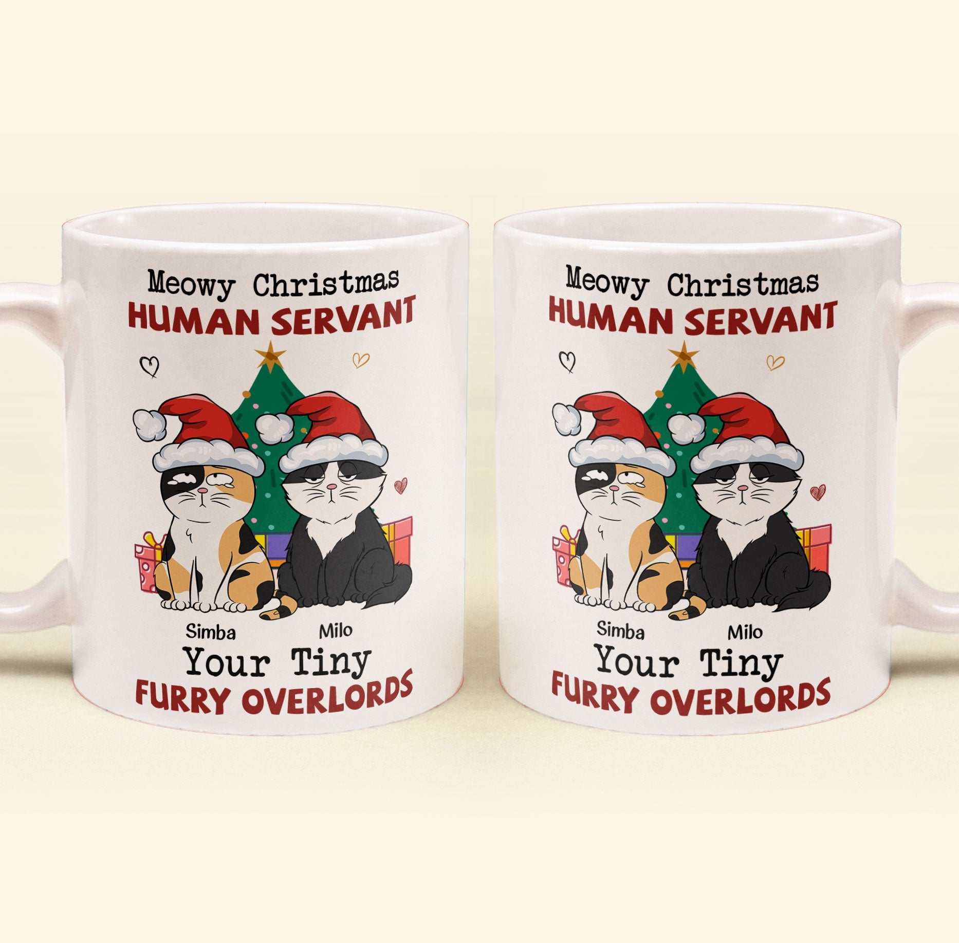 Meowy Christmas - Personalized Mug