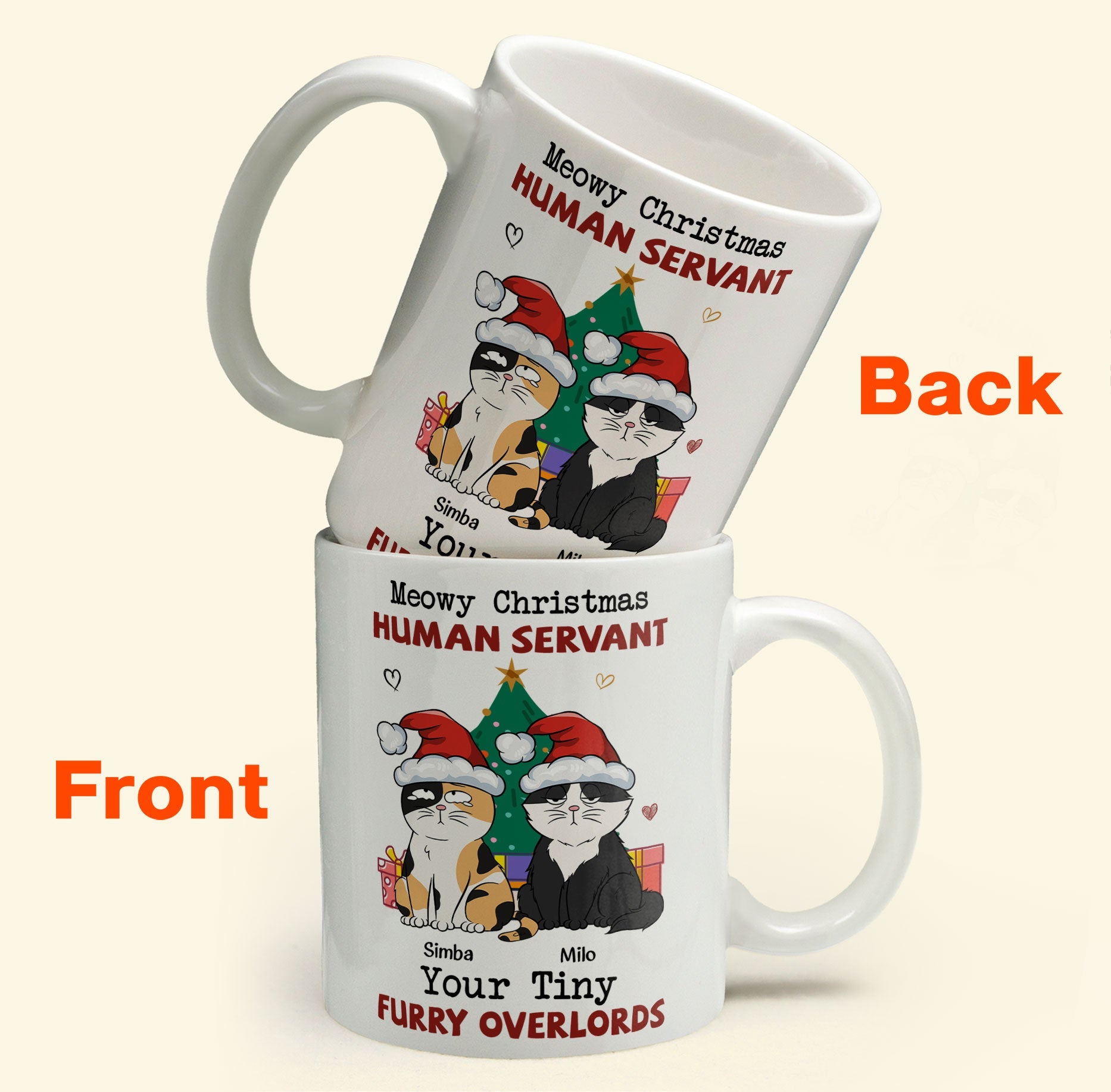 Meowy Christmas - Personalized Mug