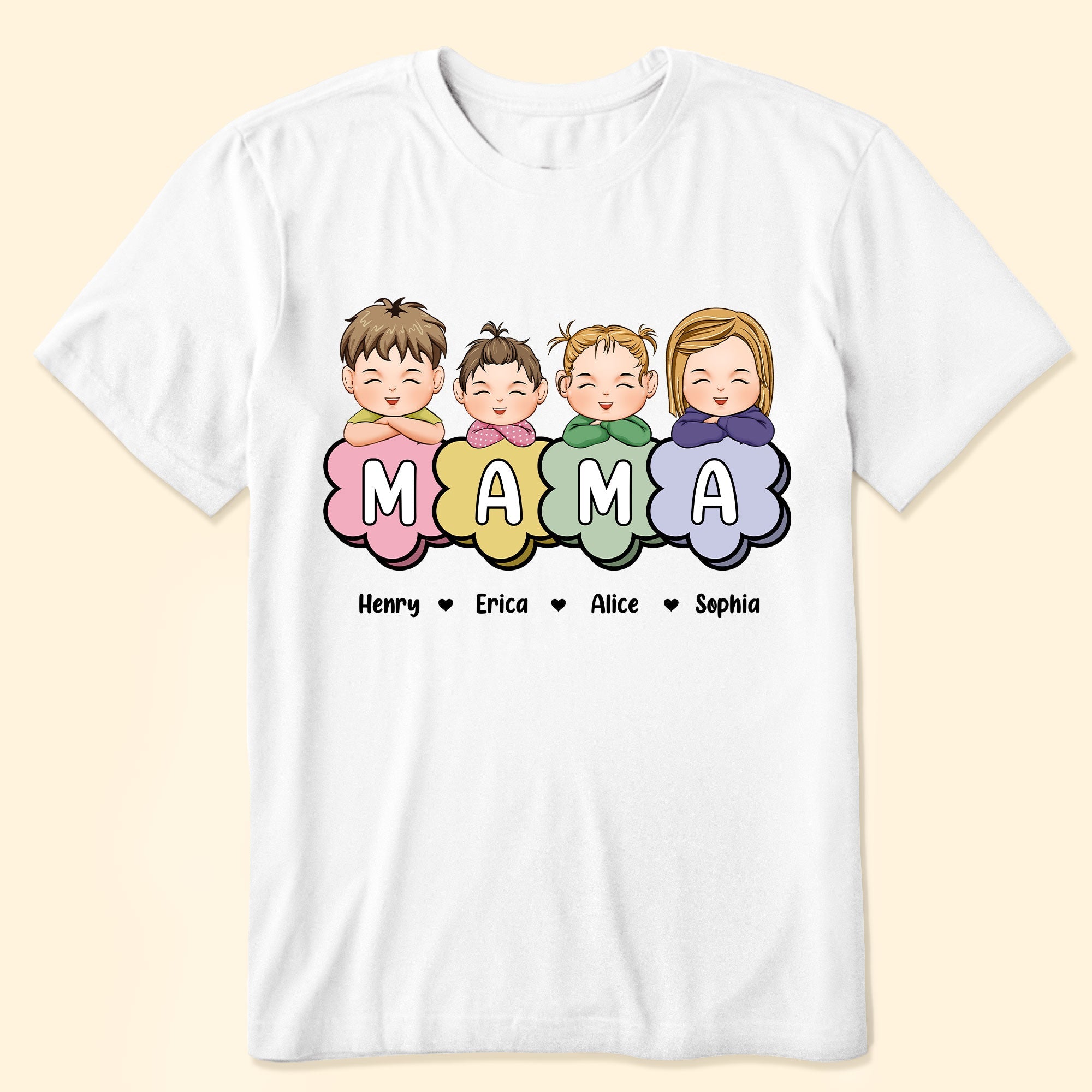 Mom - Flower Version - Personalized Shirt