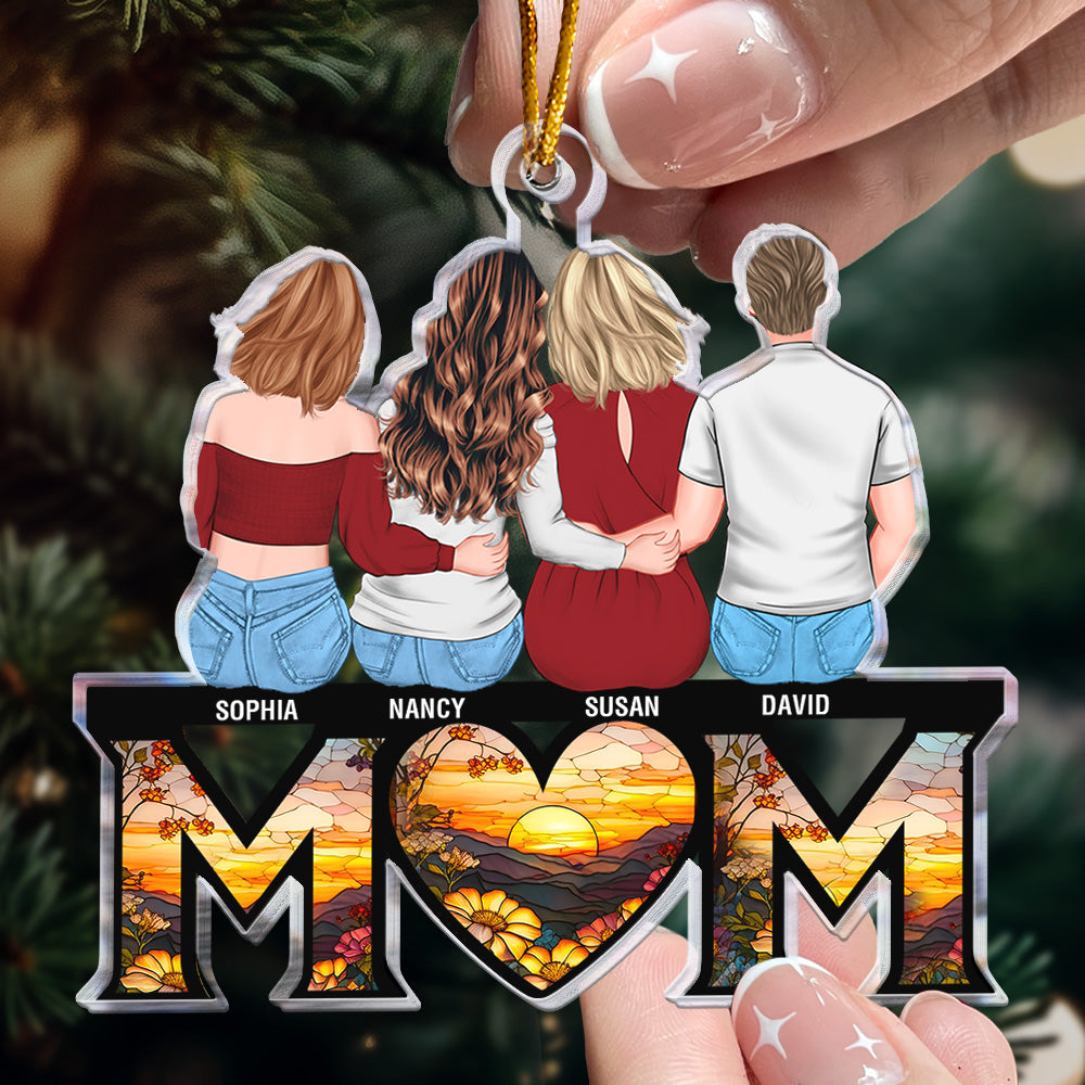 Mom Gift We Love You - Personalized Acrylic Ornament