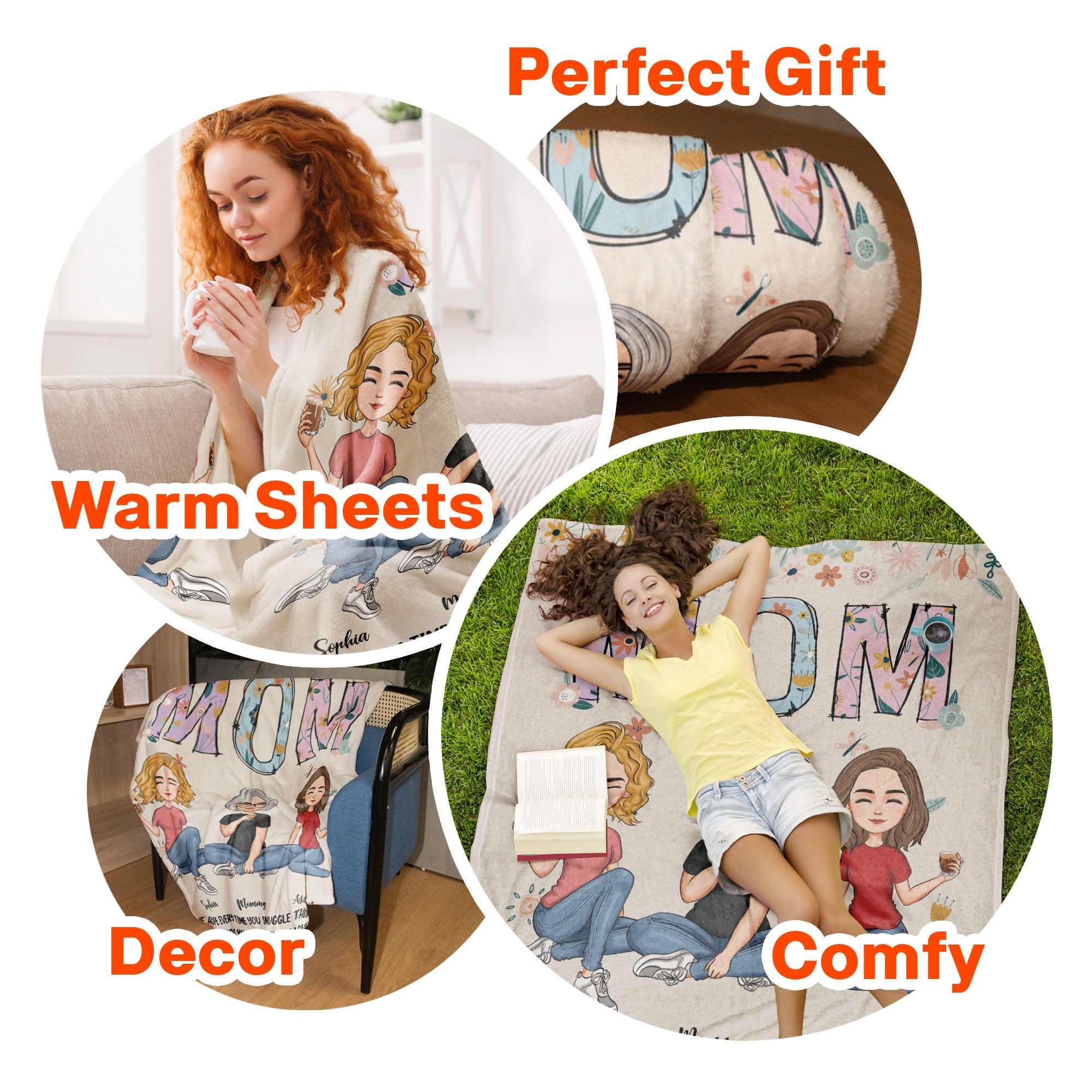 Mom It Reminds You How Much We Love You - Personalized Blanket