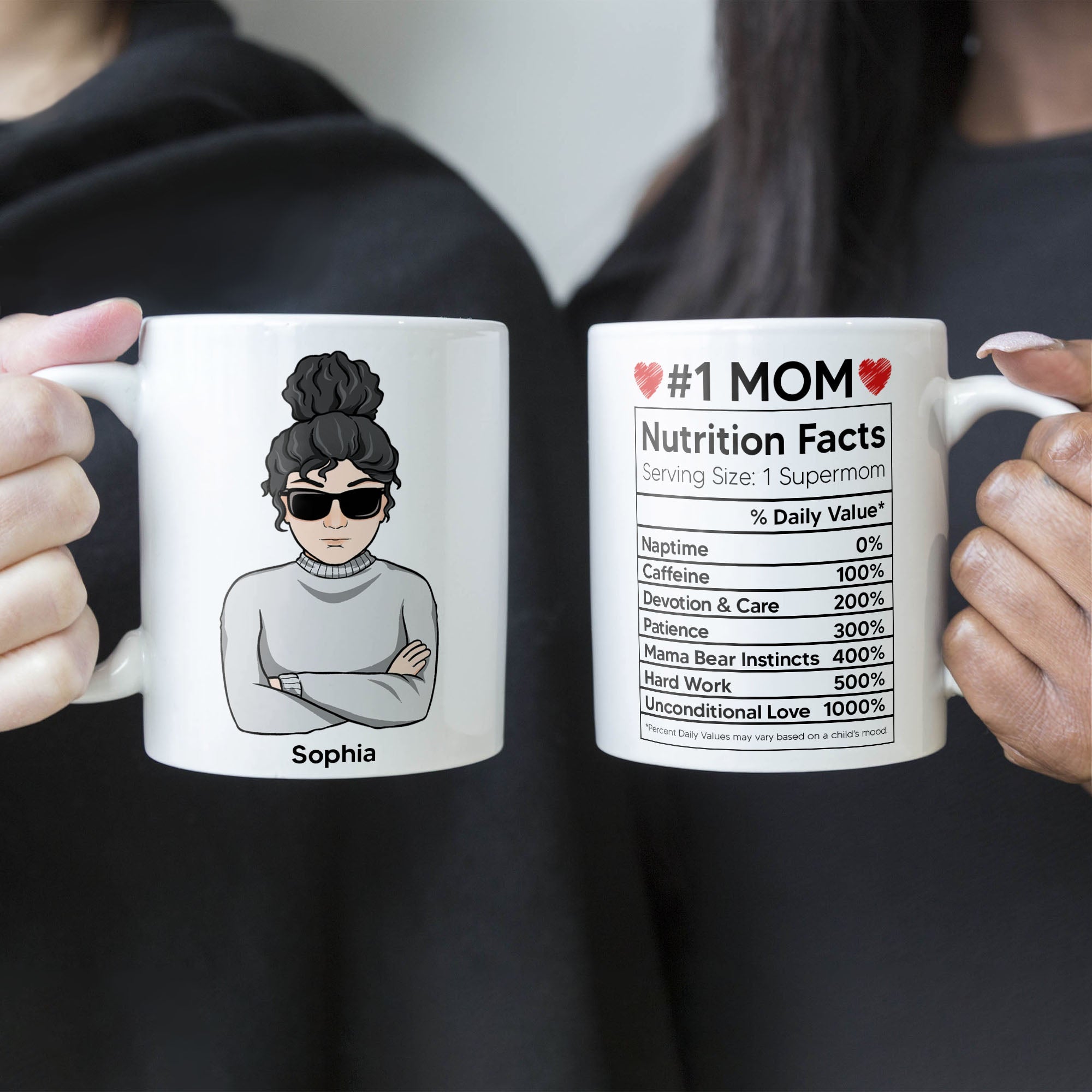 Mom Nutrition Facts - Personalized Mug - Mother's Day, Loving Gift For Mom